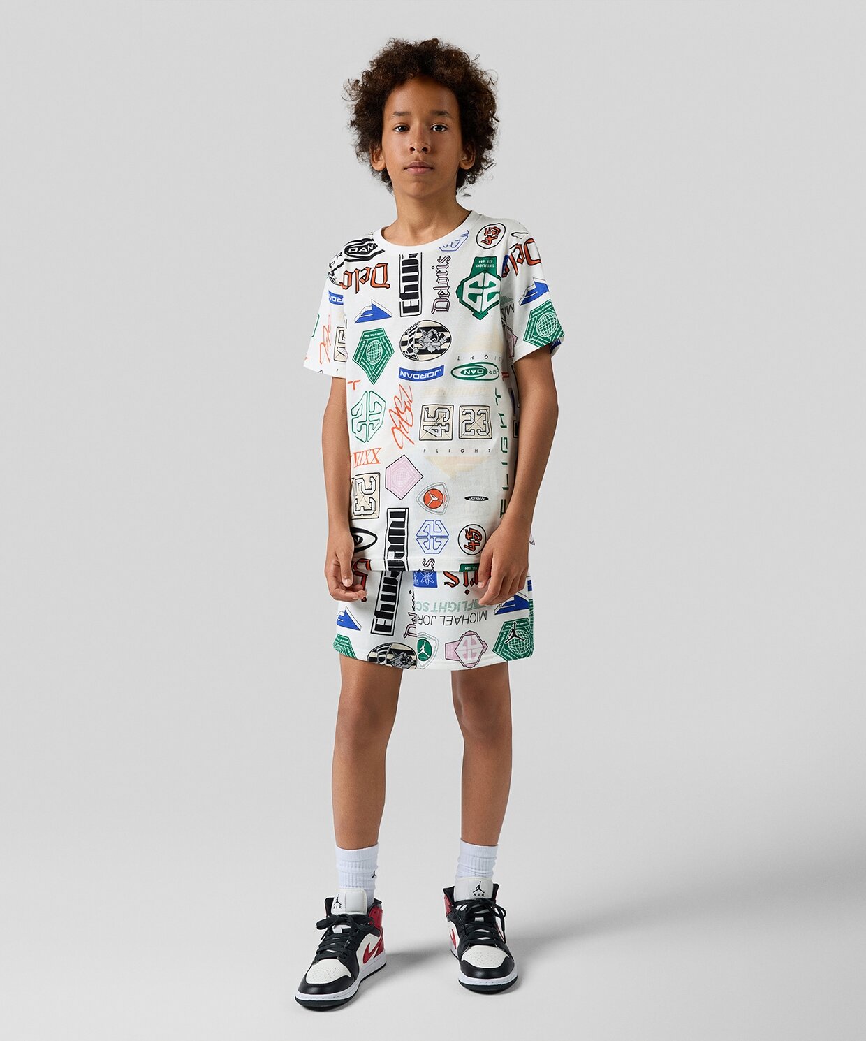 resm Jordan Essentials French Terry Printed Shorts