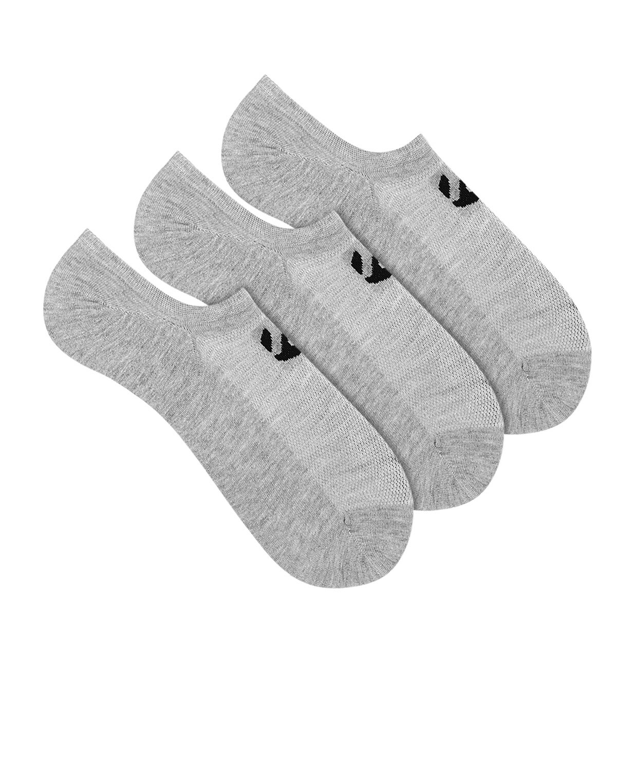 resm Monsieur Chaussette No Show Grey Socks 3lü Paket