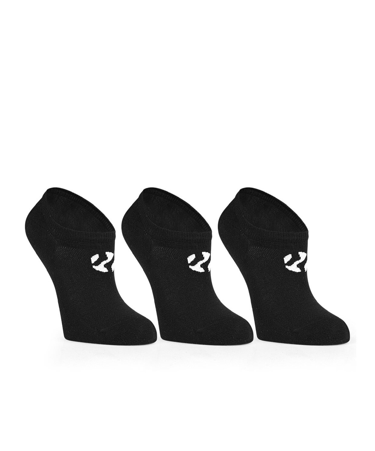 resm Monsieur Chaussette No Show Black Socks 3lü Paket