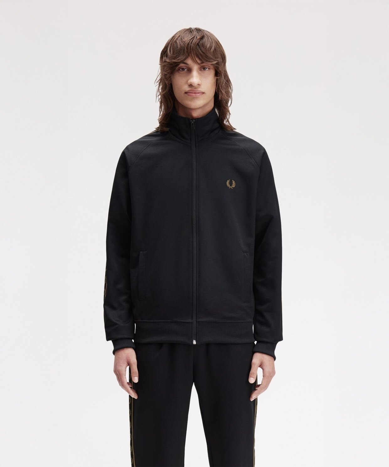Fred Perry Contrast Tape Track Jacket