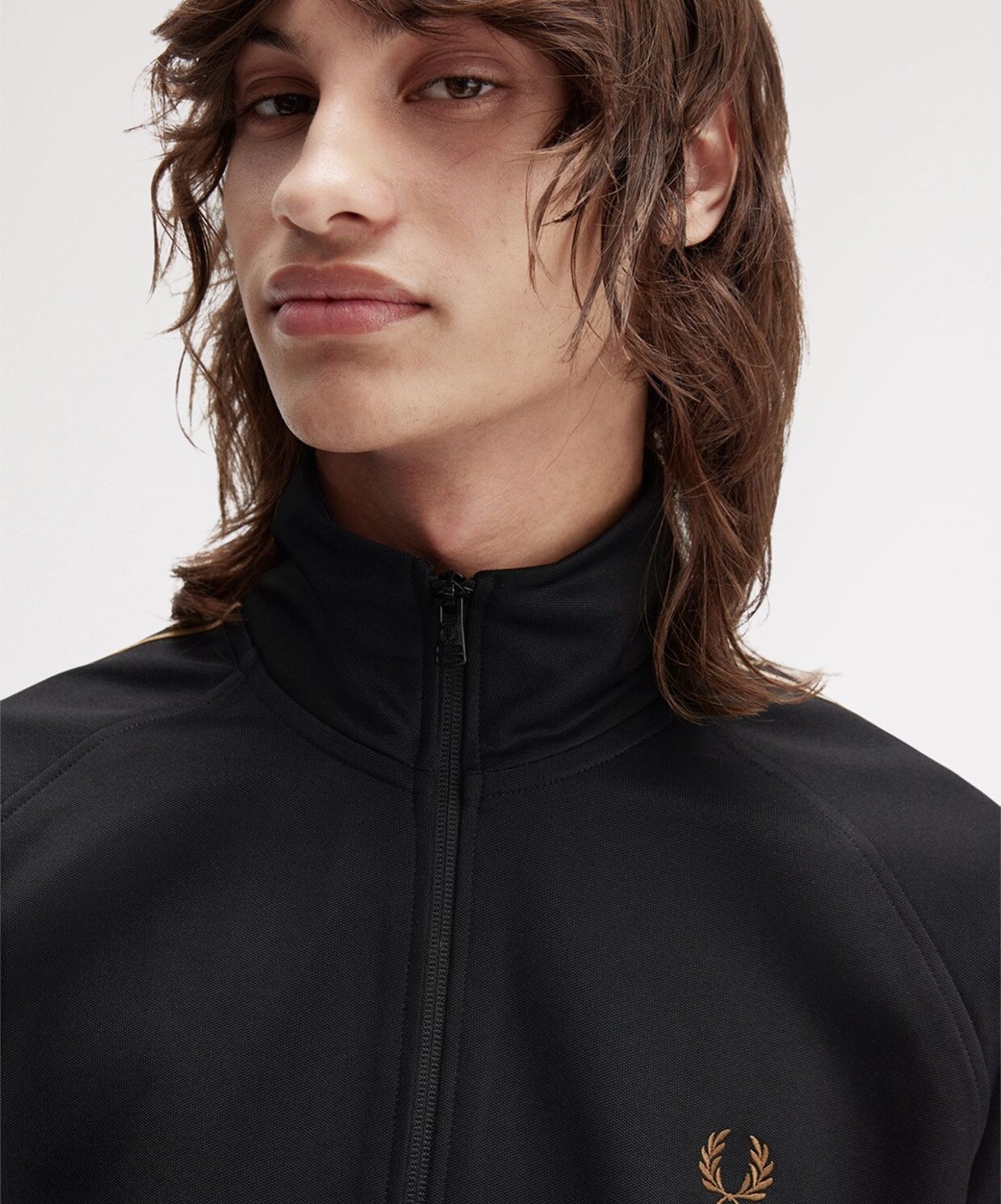 resm Fred Perry Contrast Tape Track Jacket