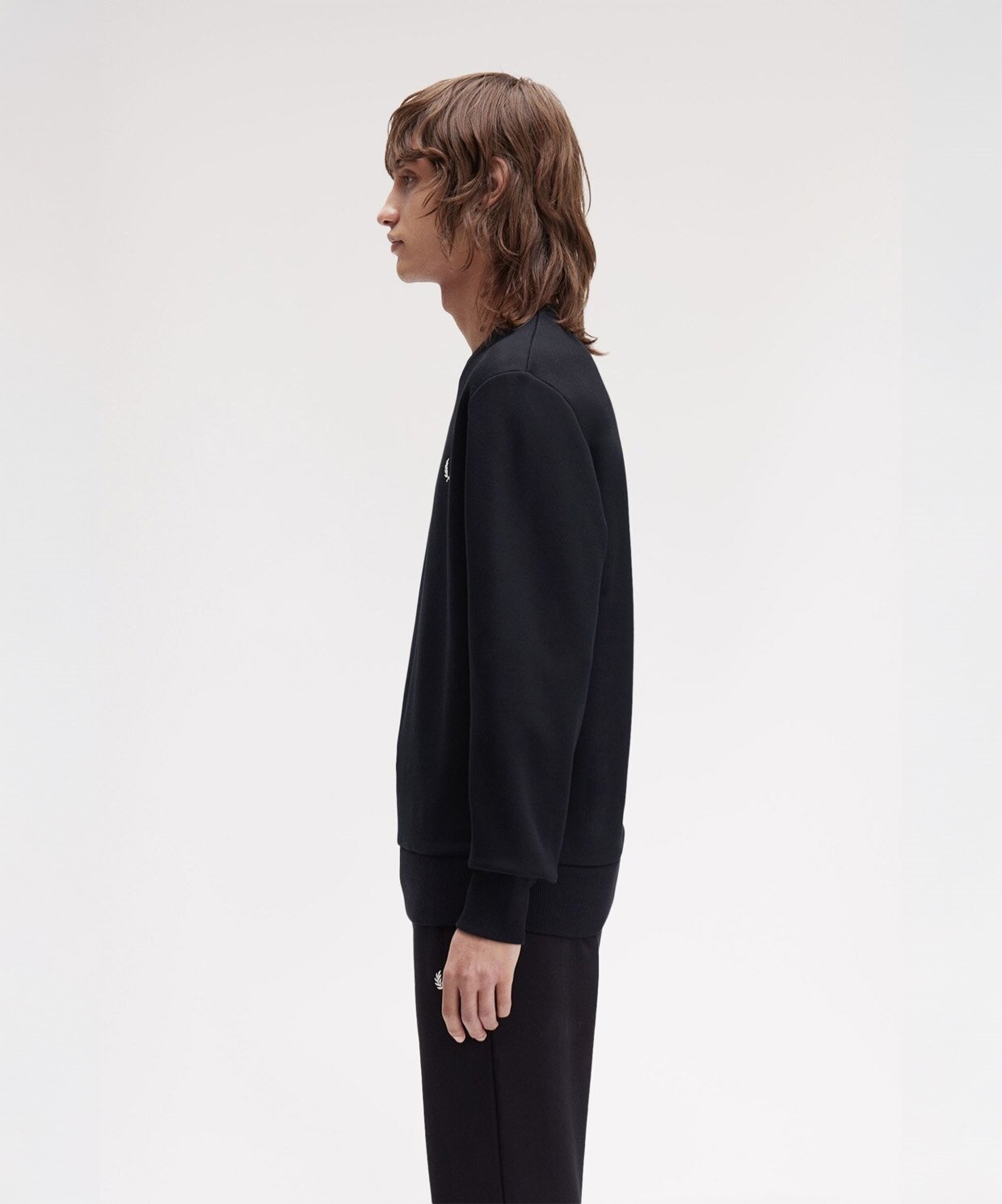 resm Fred Perry Bold Branding Crew Neck Sweatshirt