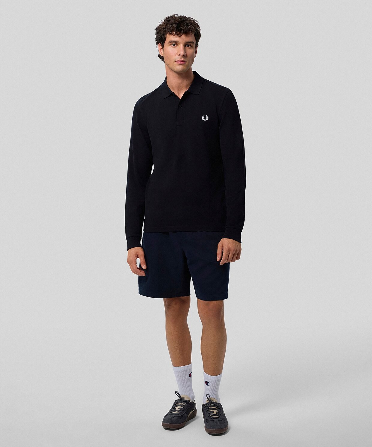 resm Fred Perry Long Sleeve Shirt