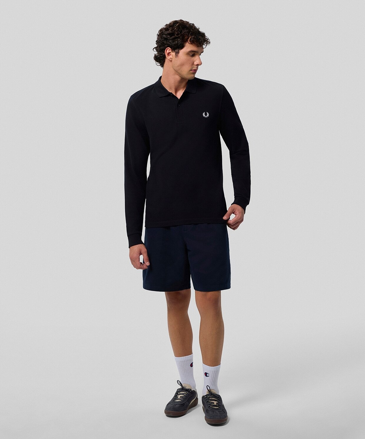 resm Fred Perry Long Sleeve Shirt