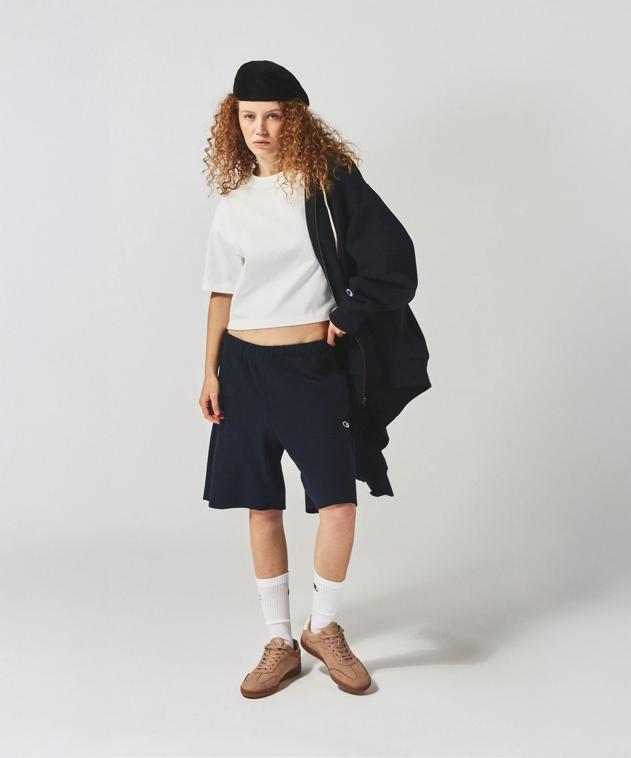 resm Champion Reverse Weave Core Crop SS Tee