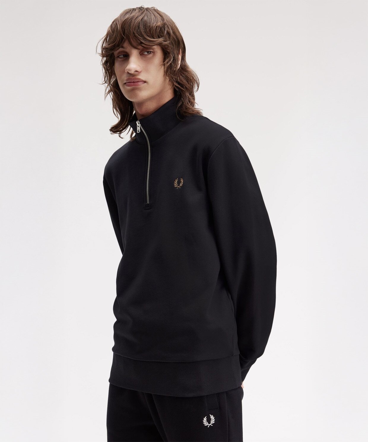 resm Fred Perry Half Zip Sweatshirt
