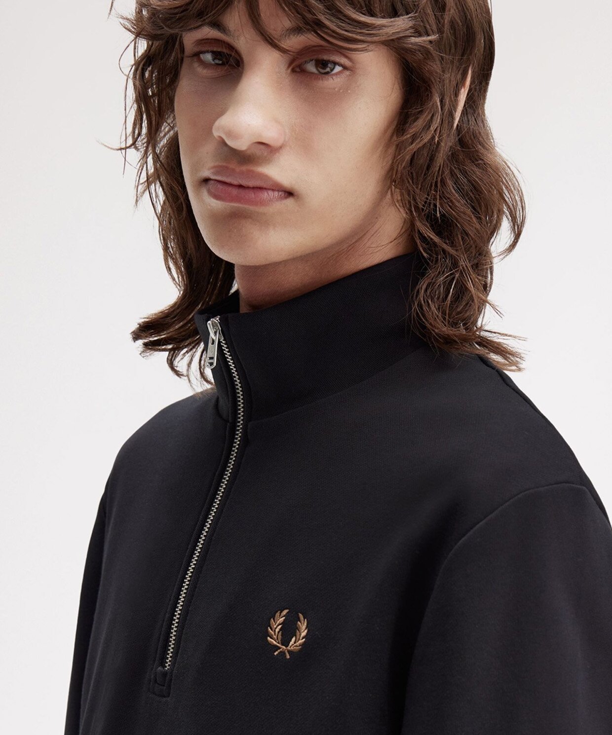 resm Fred Perry Half Zip Sweatshirt