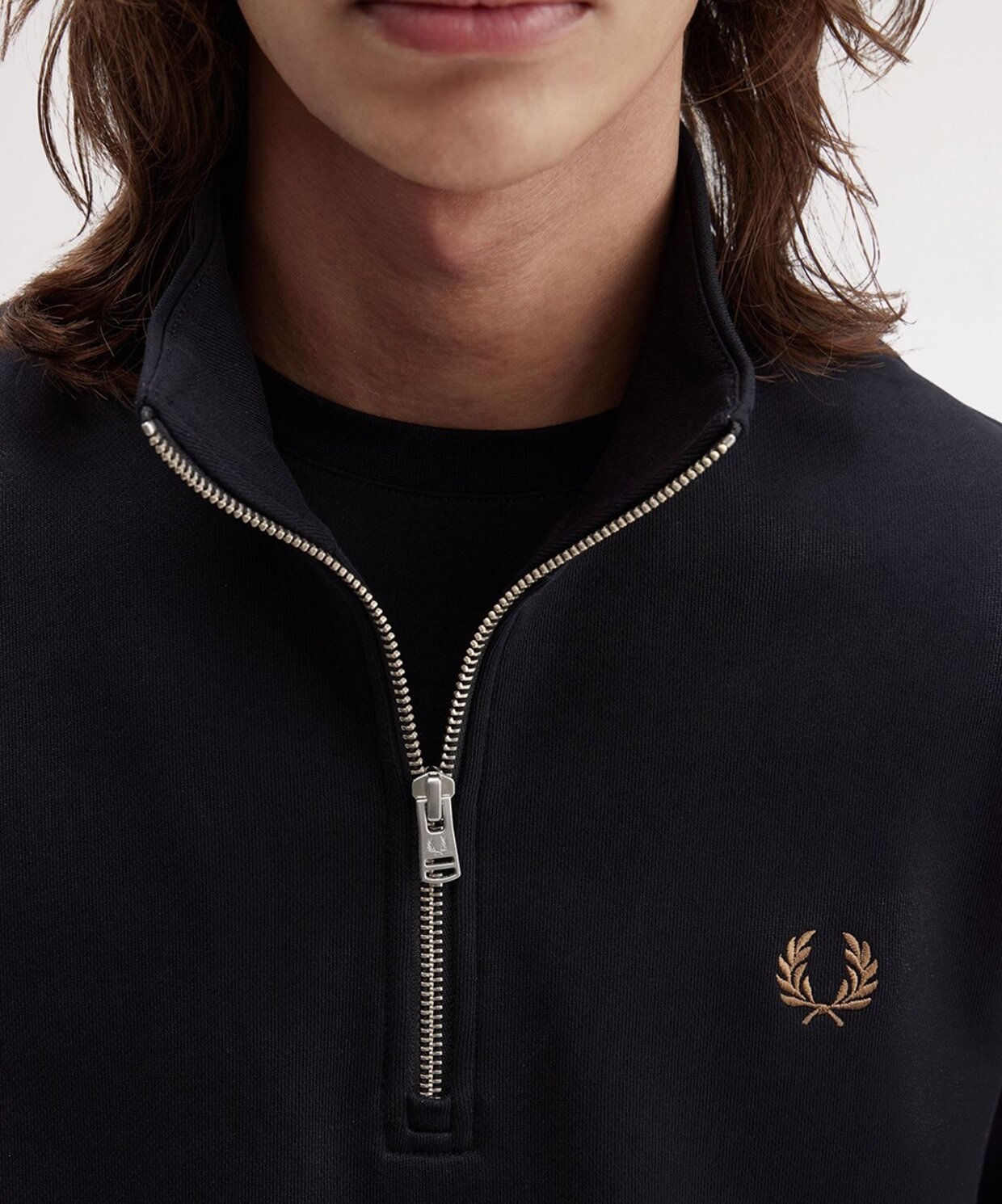 resm Fred Perry Half Zip Sweatshirt