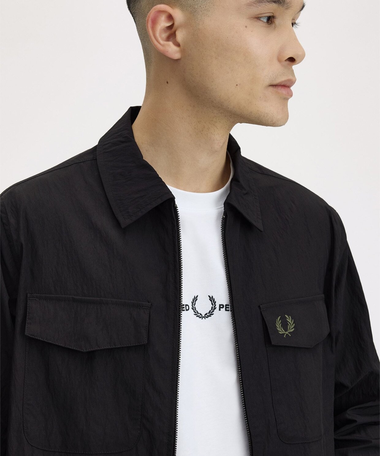 resm Fred Perry Zip Through Overshirt