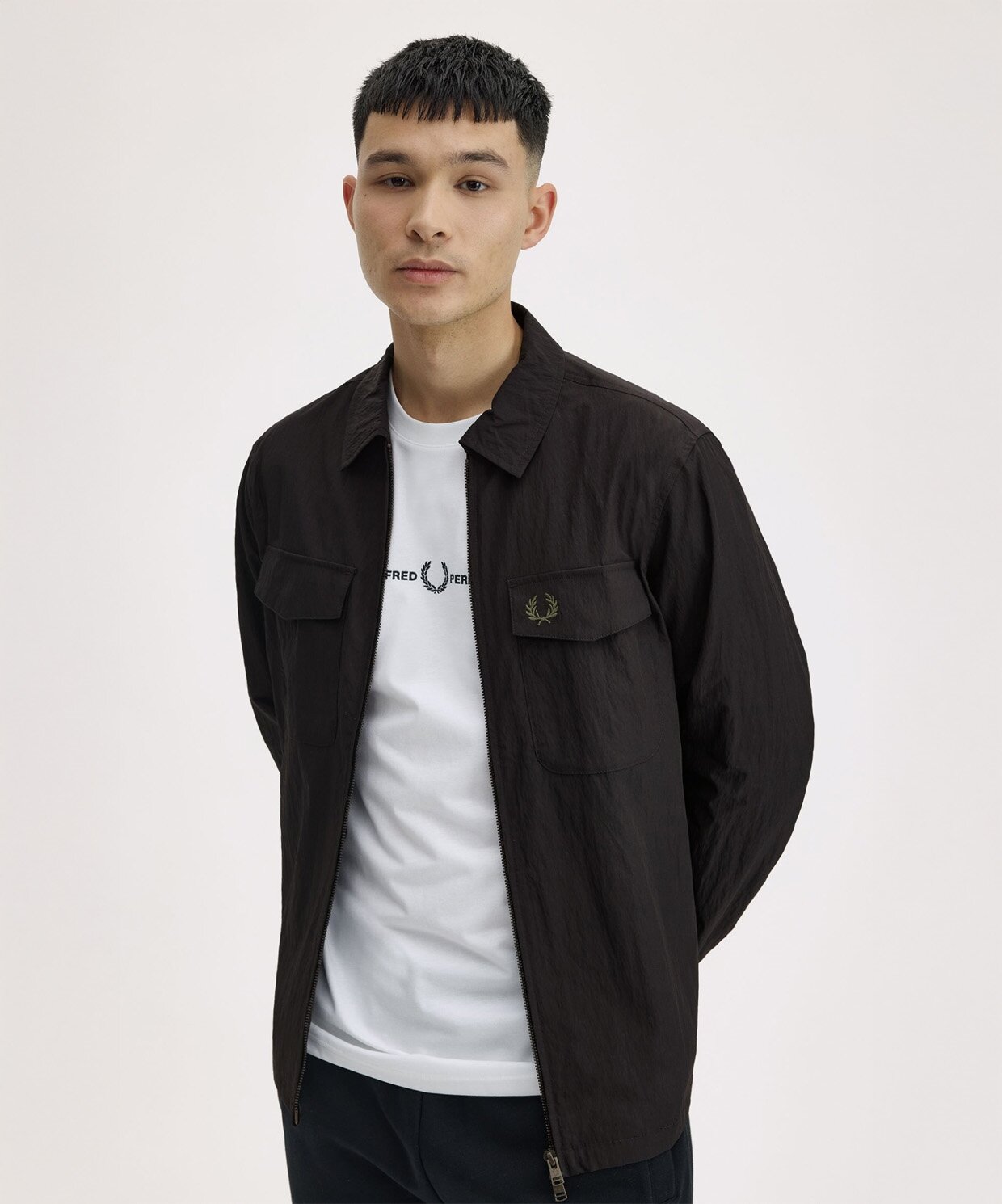 resm Fred Perry Zip Through Overshirt