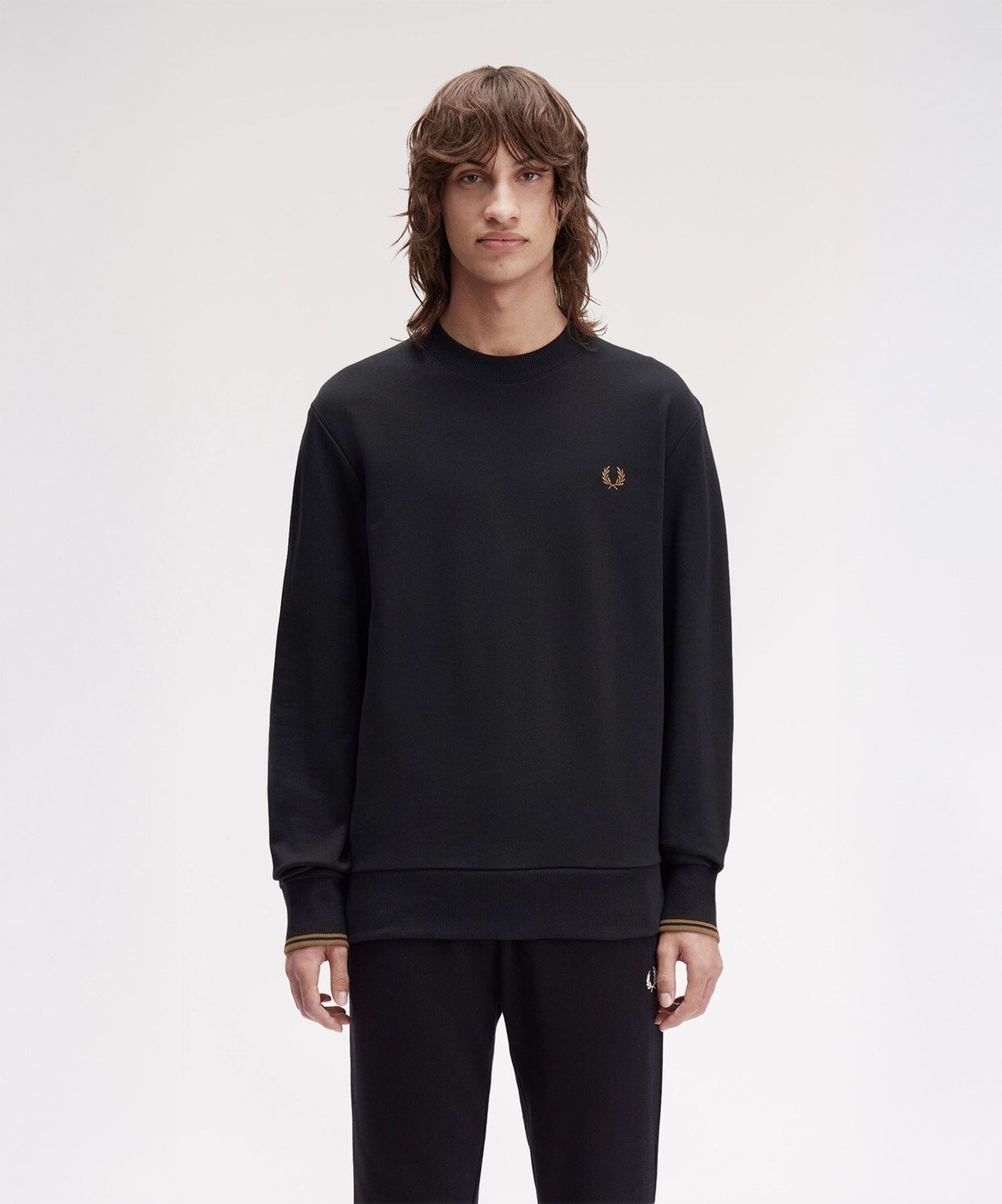 resm Fred Perry Crew Neck Sweatshirt