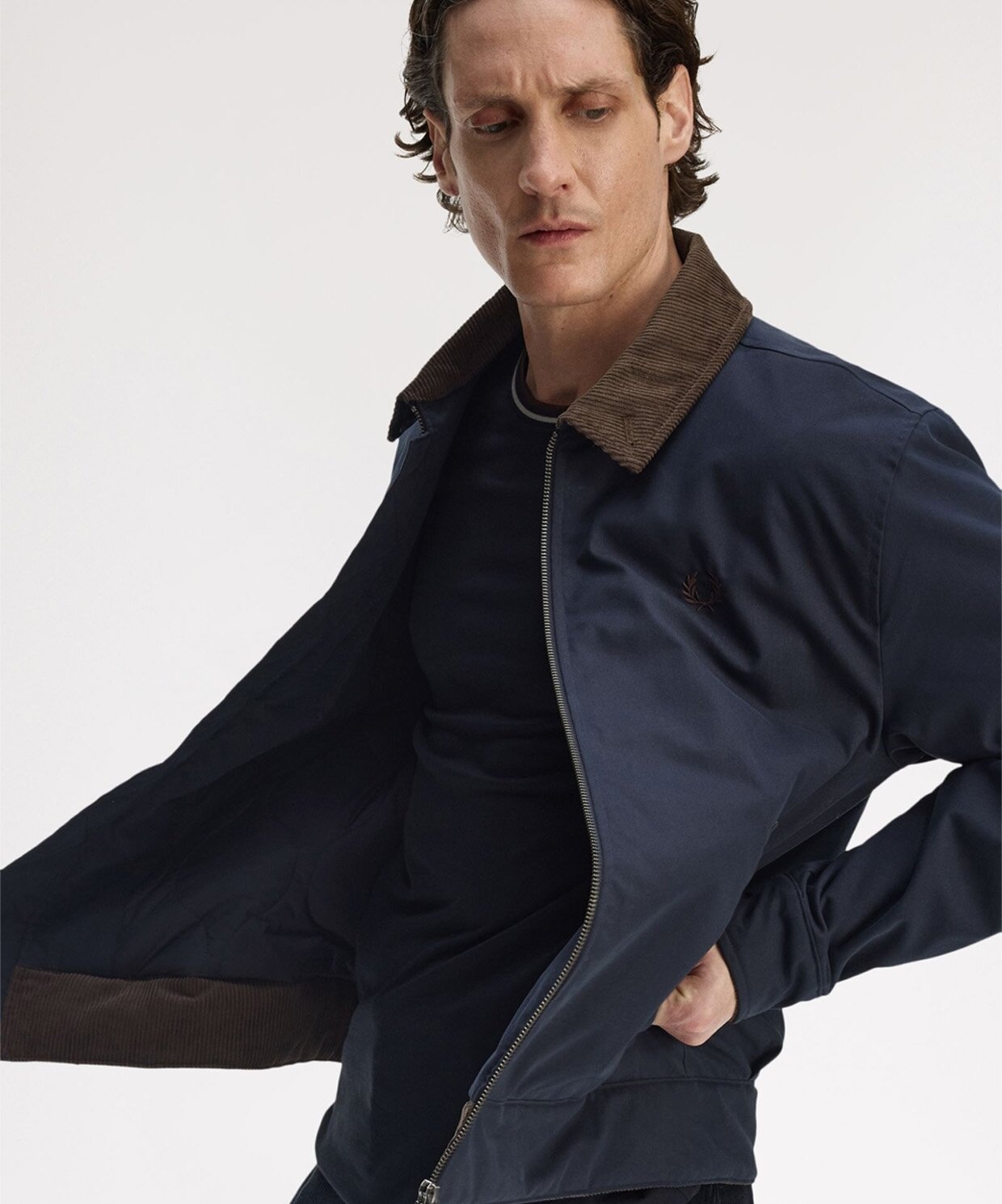 resm Fred Perry Cotton Caban Jacket