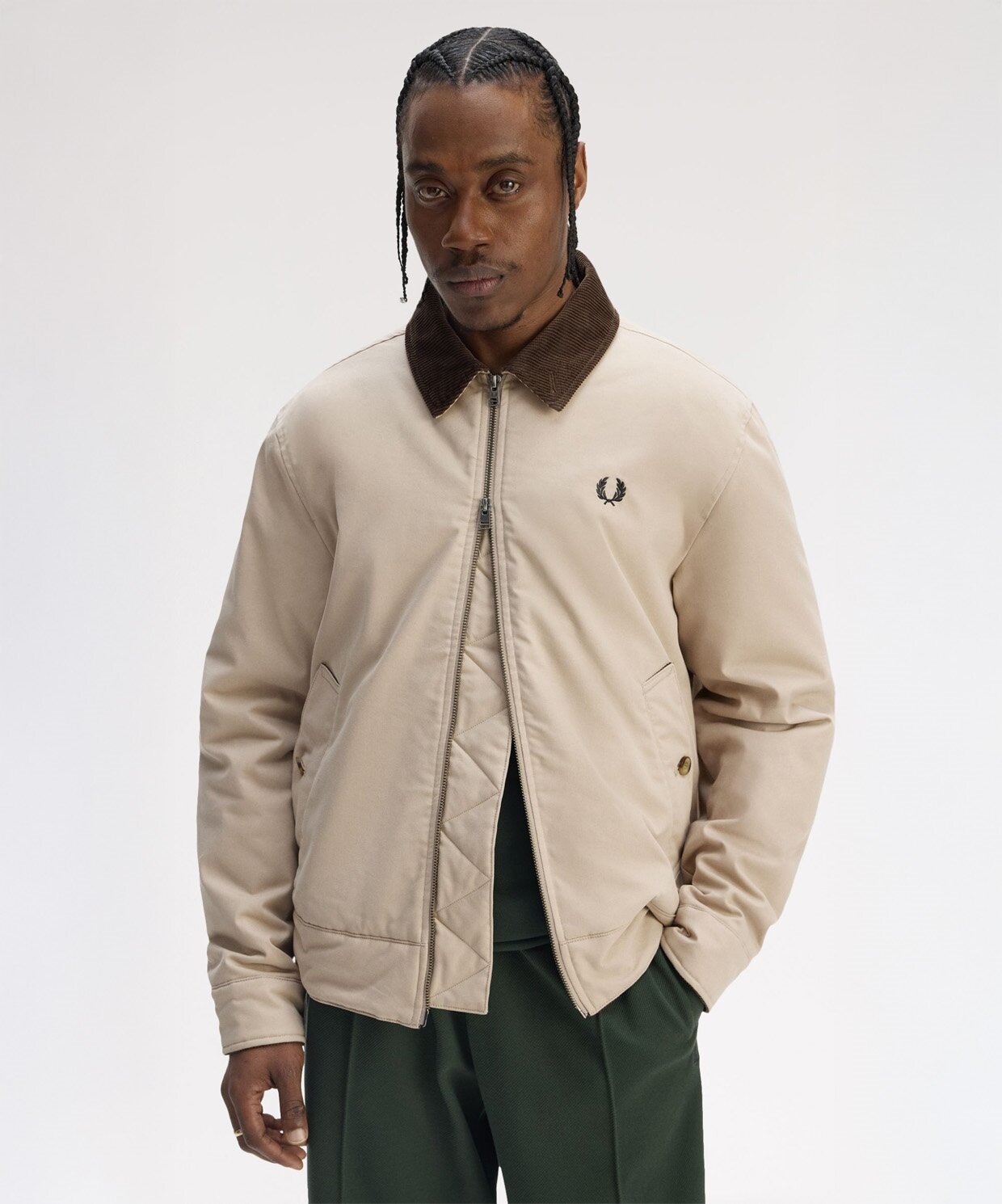 resm Fred Perry Cotton Caban Jacket