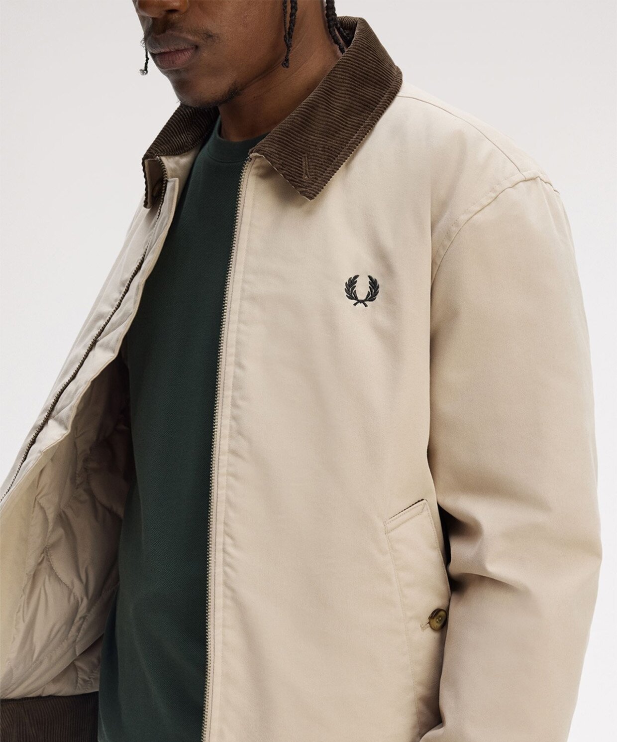 resm Fred Perry Cotton Caban Jacket