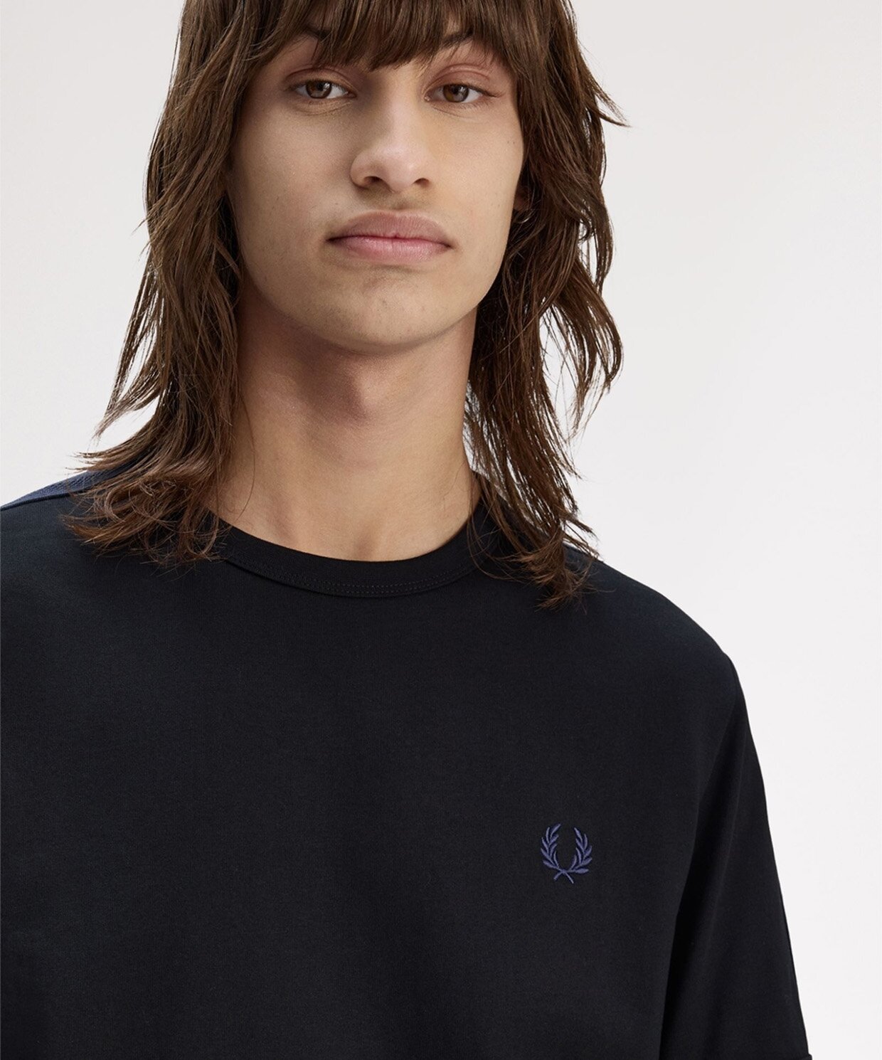 resm Fred Perry Mesh Taped Ringer T-Shirt