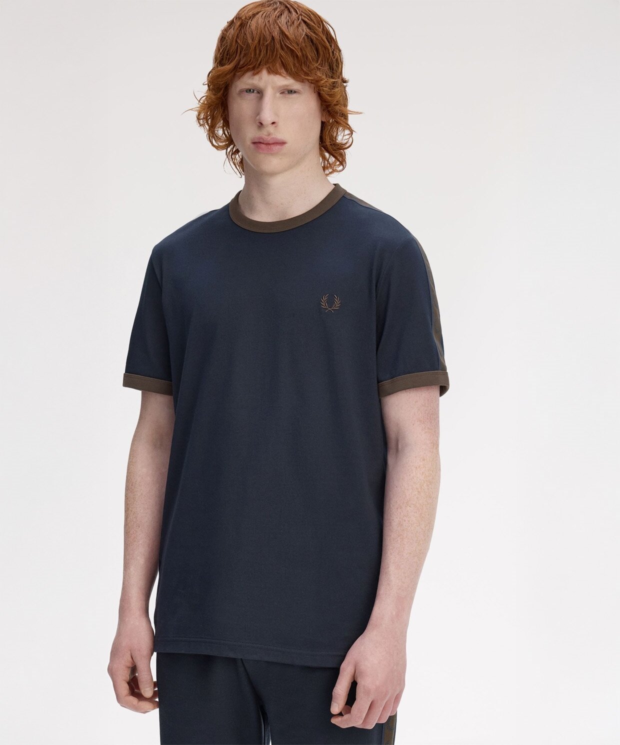 resm Fred Perry Contrast Tape Ringer T-Shirt