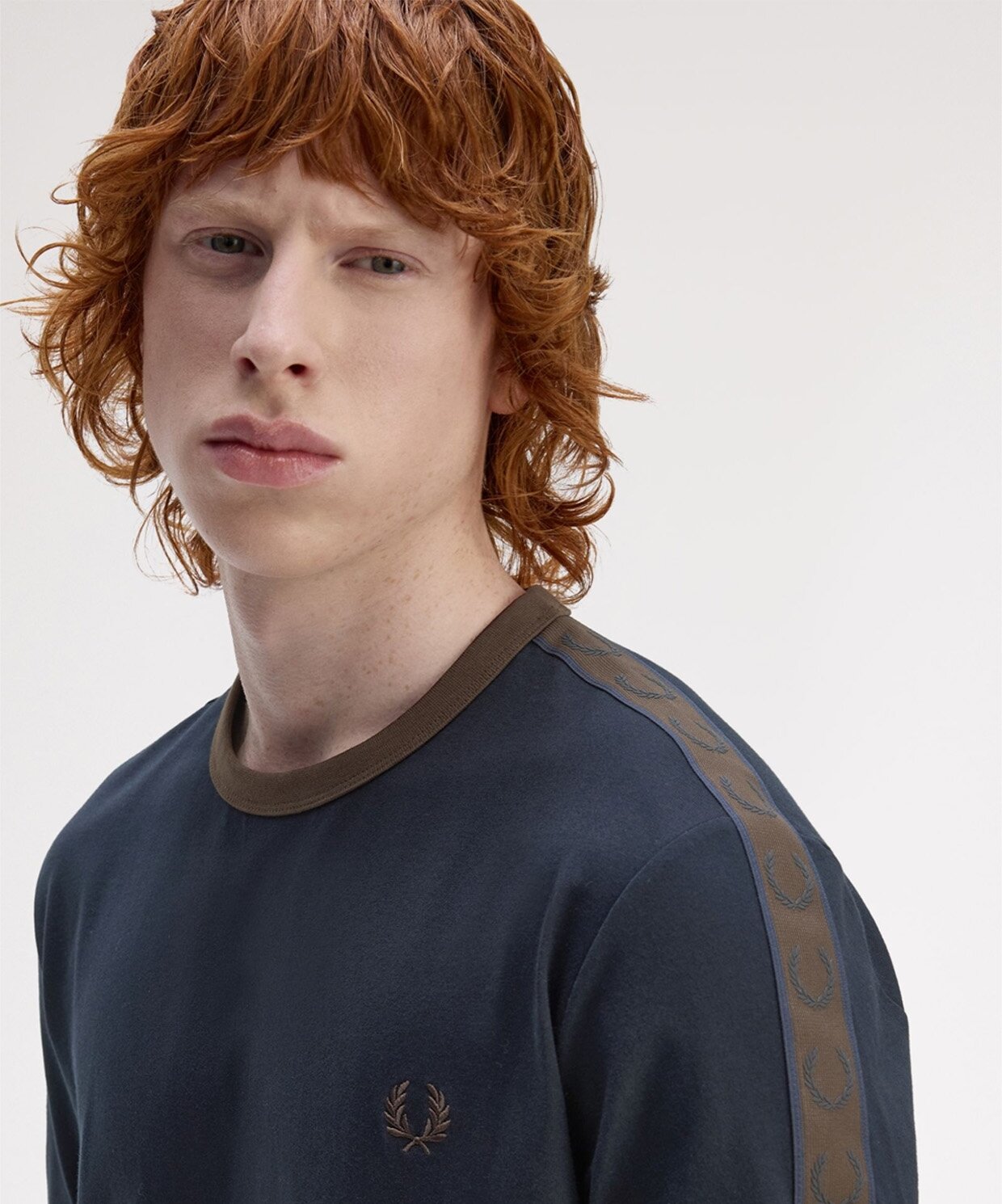 resm Fred Perry Contrast Tape Ringer T-Shirt