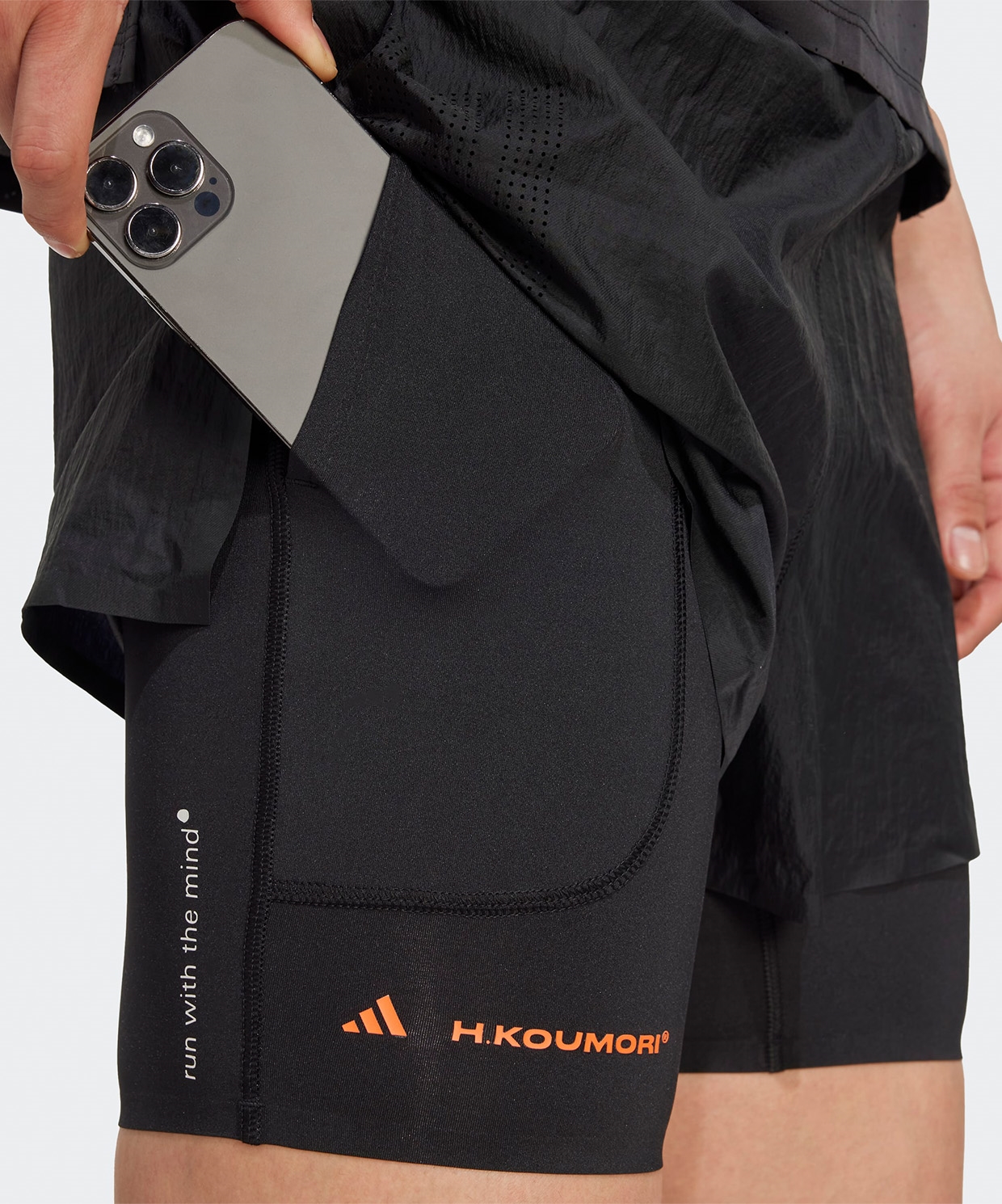 resm adidas Adi365 Hermanos Koumori Running 2-In-1 Shorts