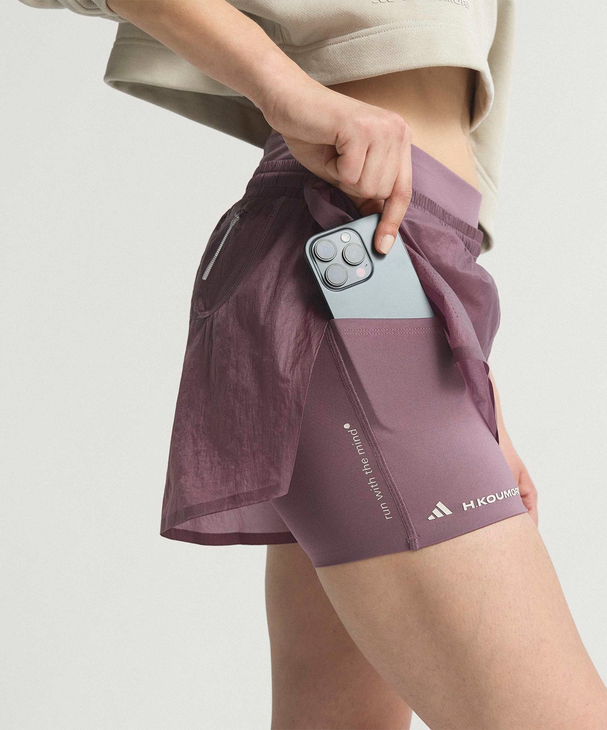 resm adidas Adi365 Hermanos Koumori Running 2-In-1 Shorts