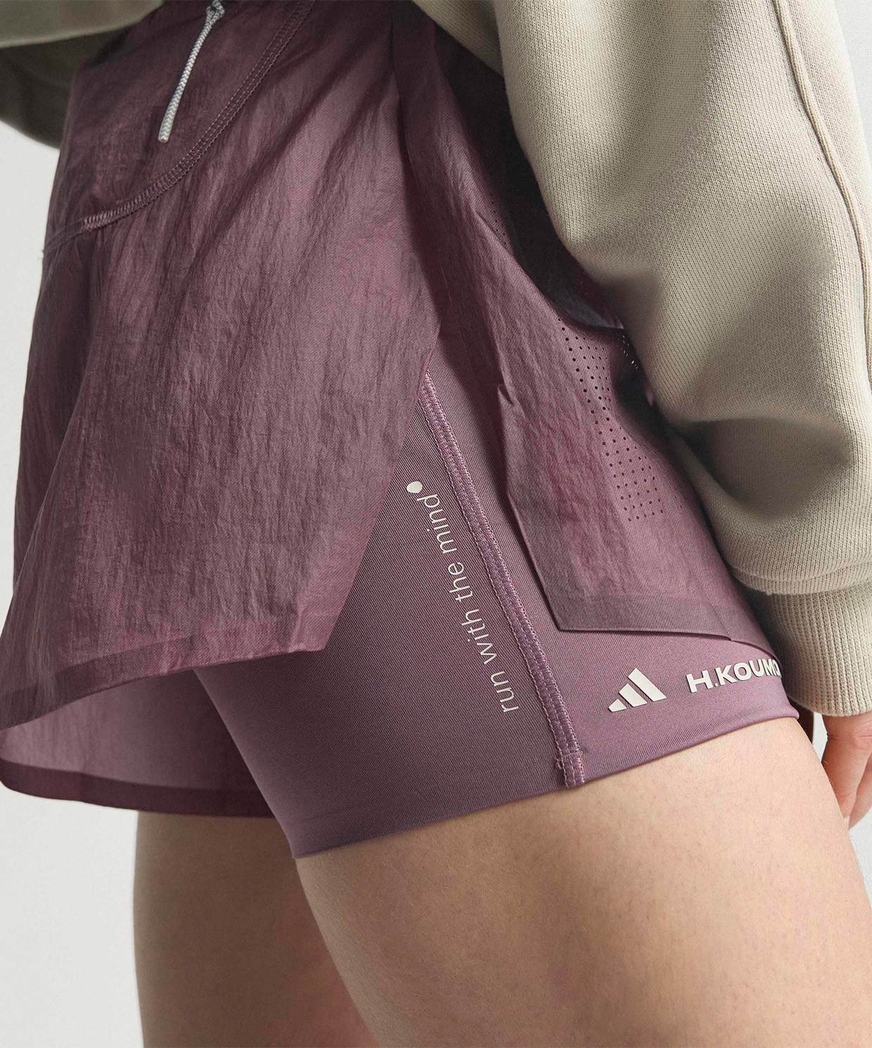 resm adidas Adi365 Hermanos Koumori Running 2-In-1 Shorts