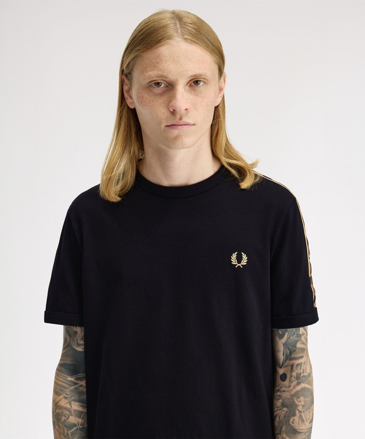 resm Fred Perry Contrast Tape Ringer T-Shirt