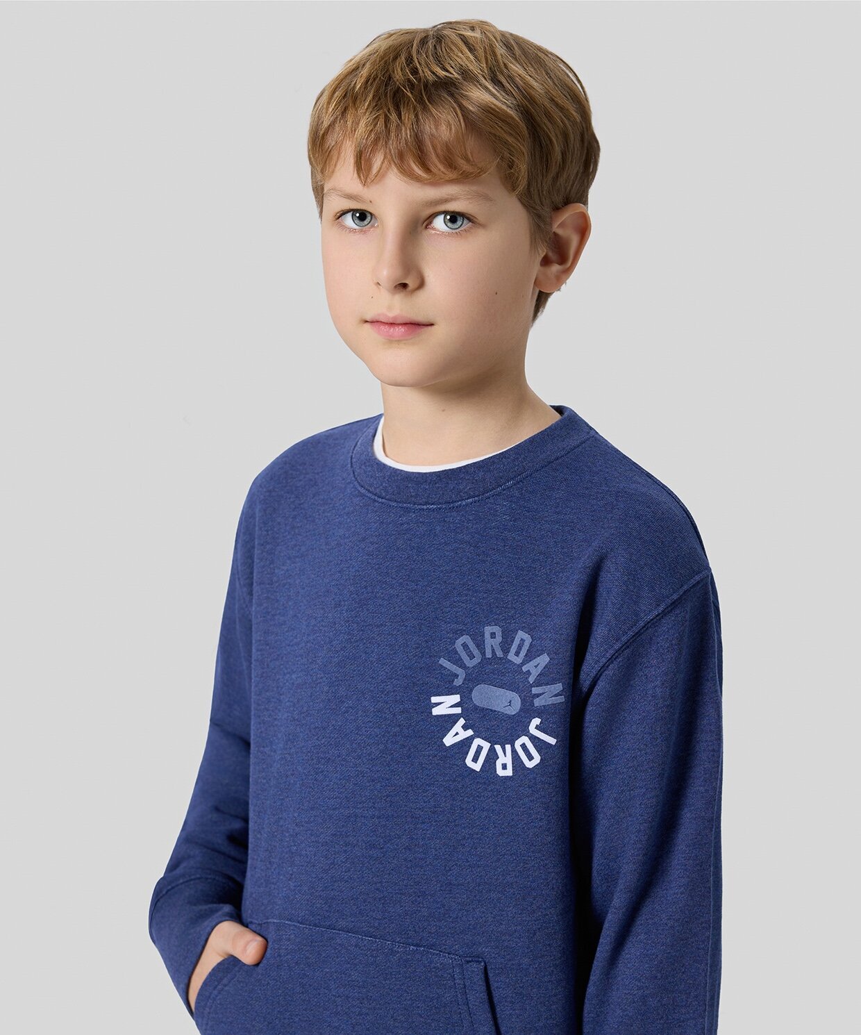 resm Jordan Flight Fleece Crew-Neck Sweatshirt