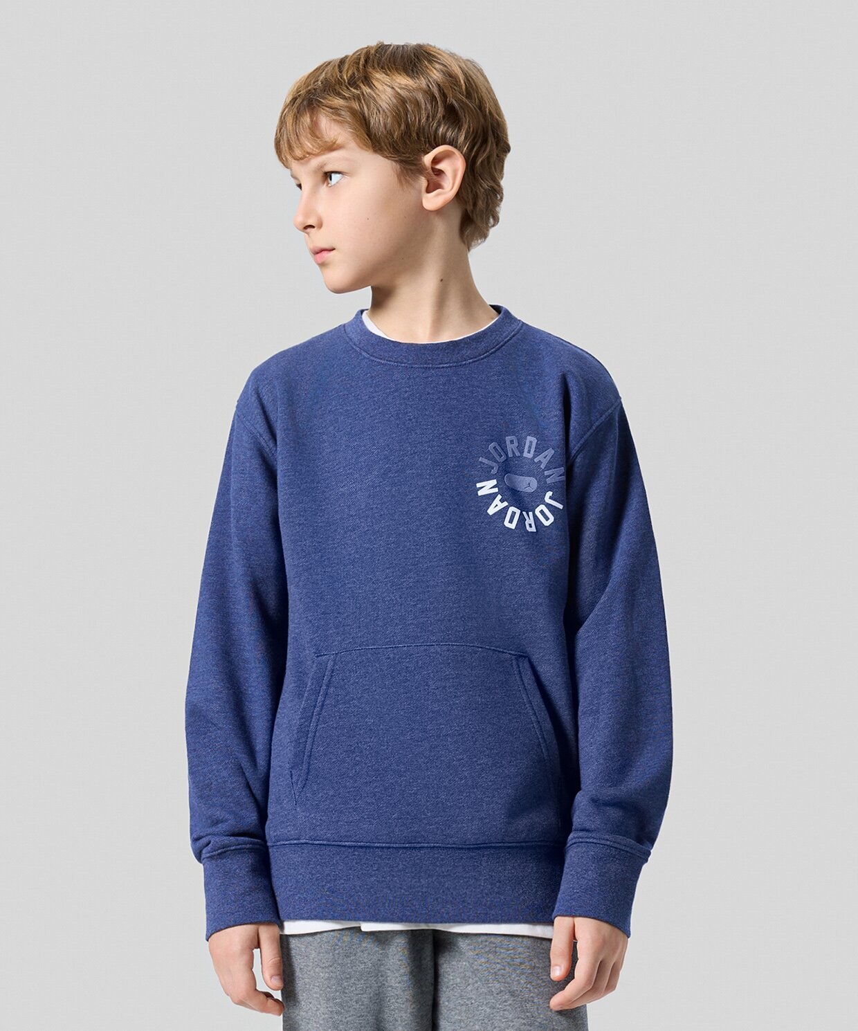 resm Jordan Flight Fleece Crew-Neck Sweatshirt