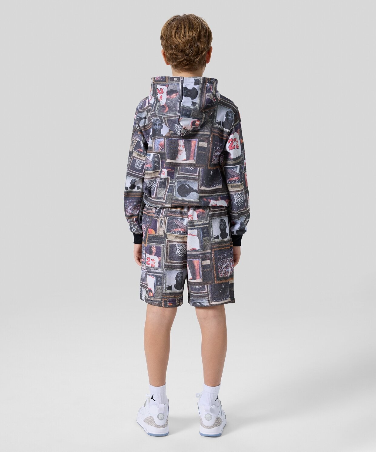 resm Jordan Brooklyn All-Over Print Fleece Shorts