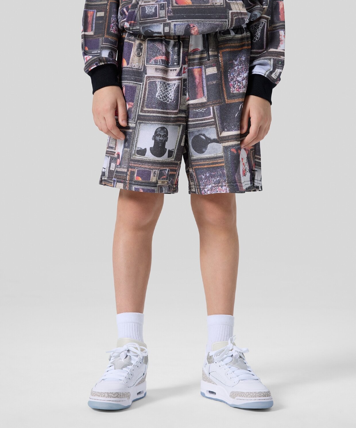 resm Jordan Brooklyn All-Over Print Fleece Shorts