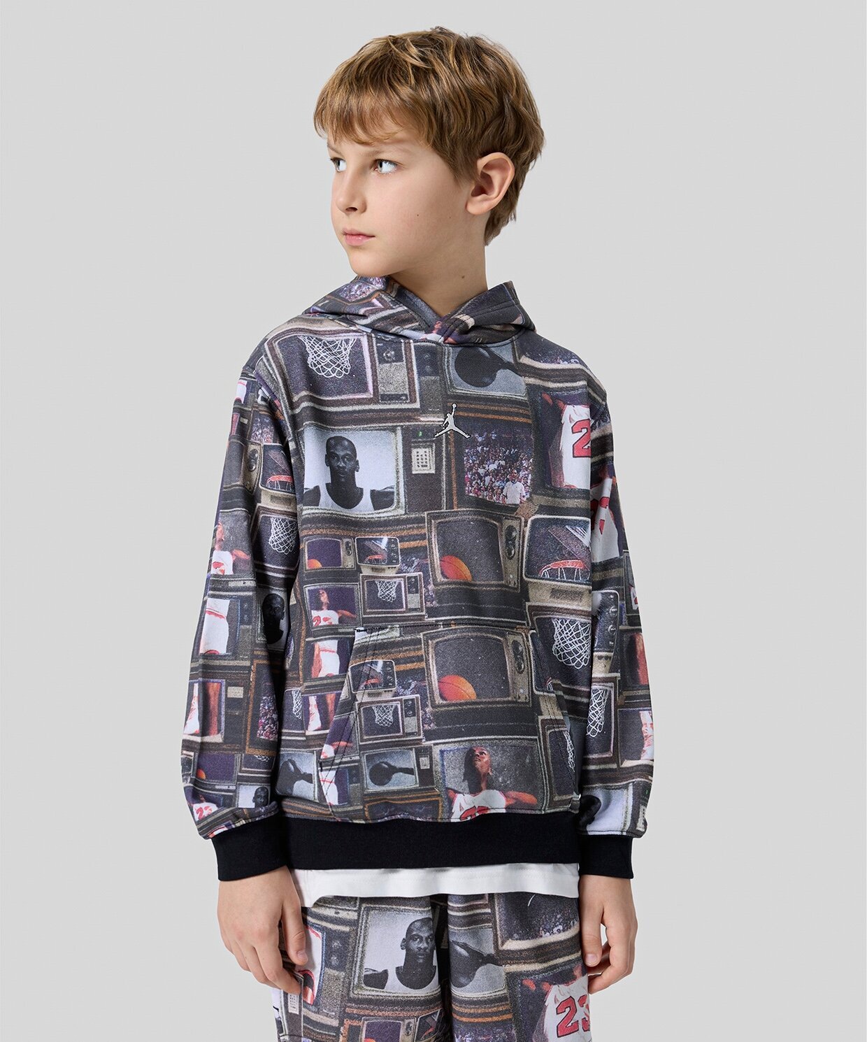 resm Jordan Brooklyn All-Over Print Fleece Pullover Hoodie