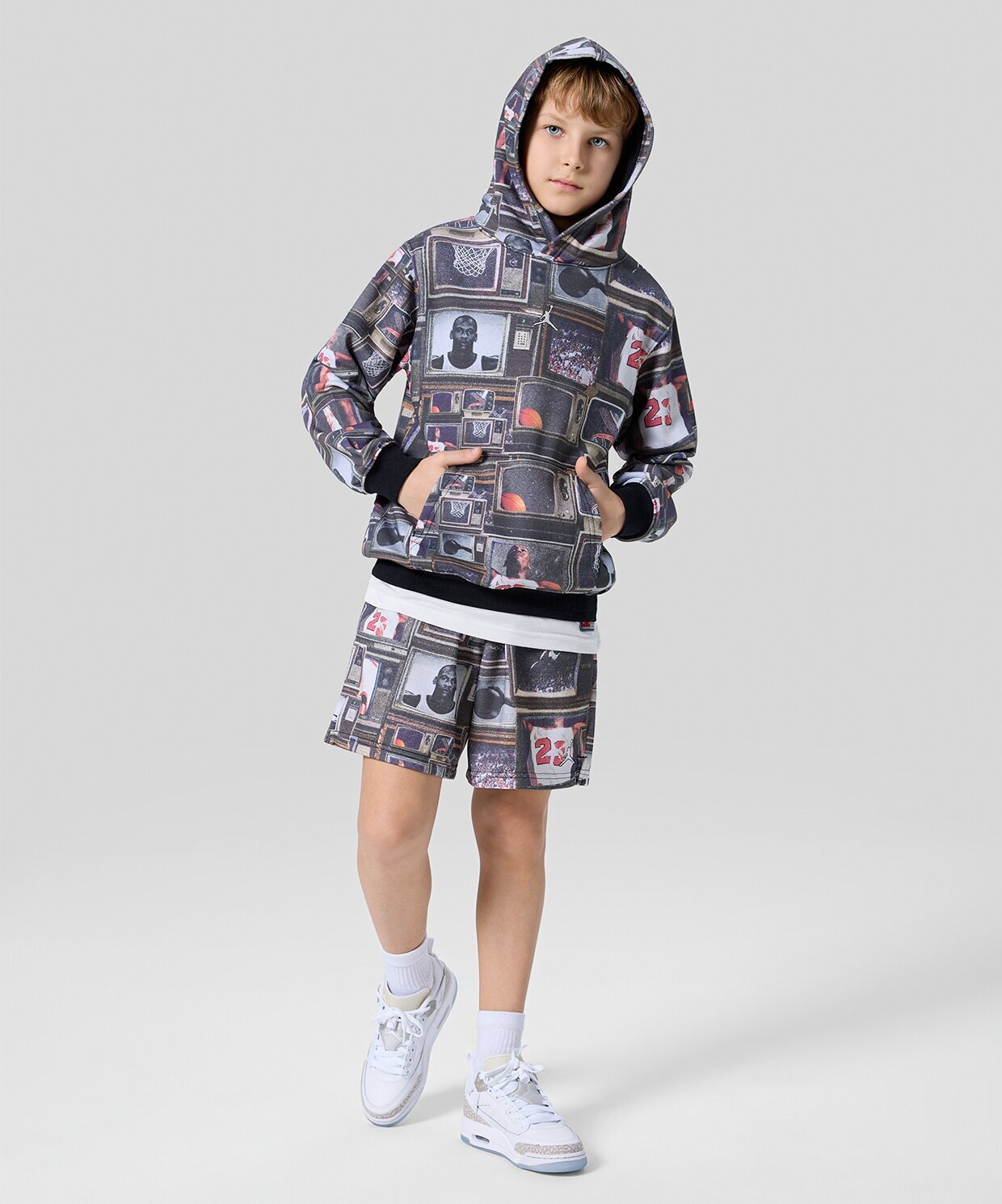 resm Jordan Brooklyn All-Over Print Fleece Pullover Hoodie