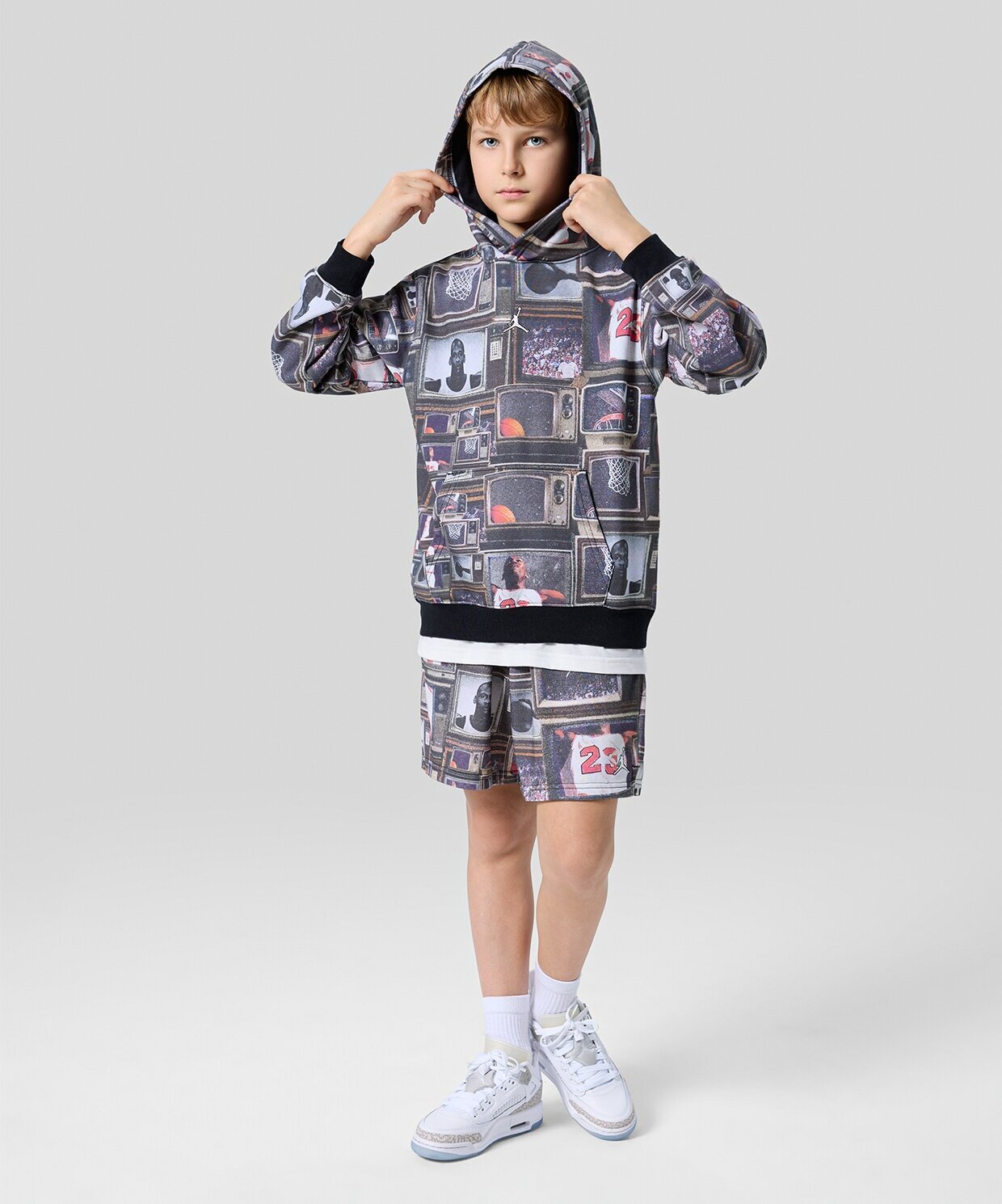 resm Jordan Brooklyn All-Over Print Fleece Pullover Hoodie