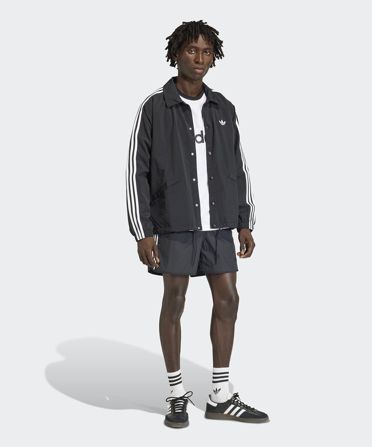 resm adidas 3-Stripes Coach Jacket