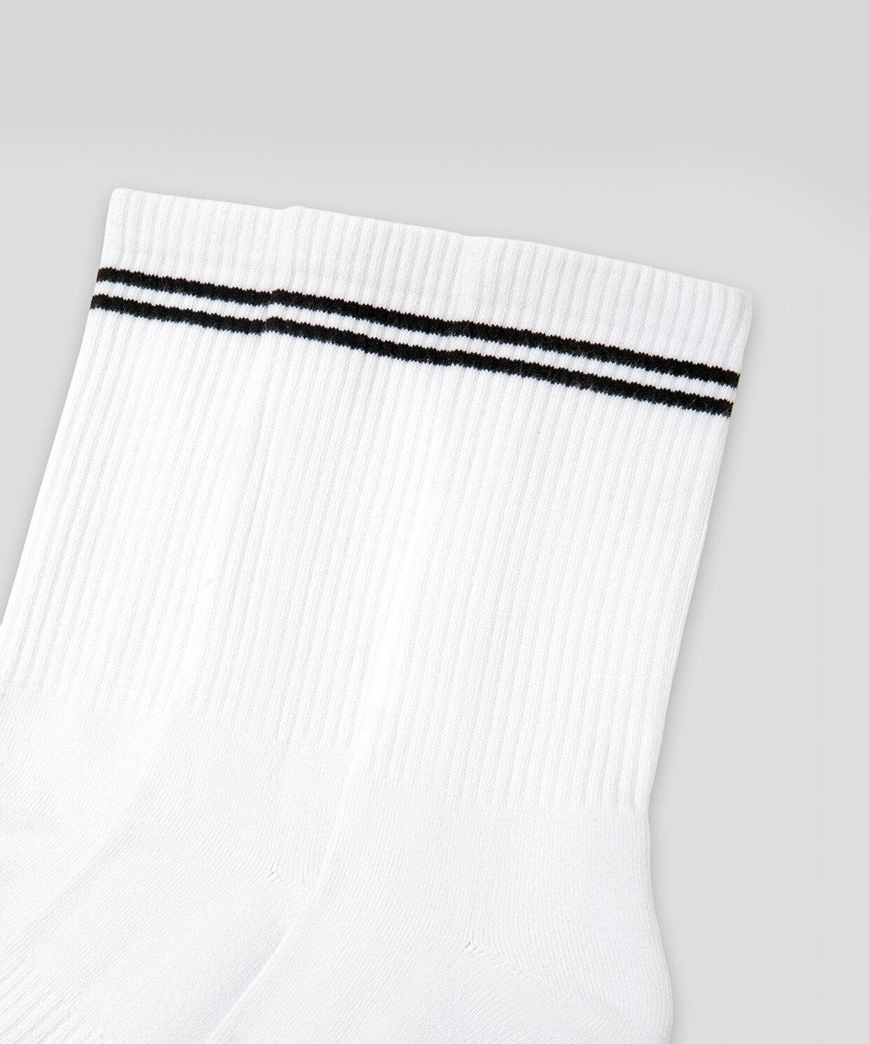 resm Monsieur Chaussette Çizgili Unicolor Havlu Çorap 3lü Paket
