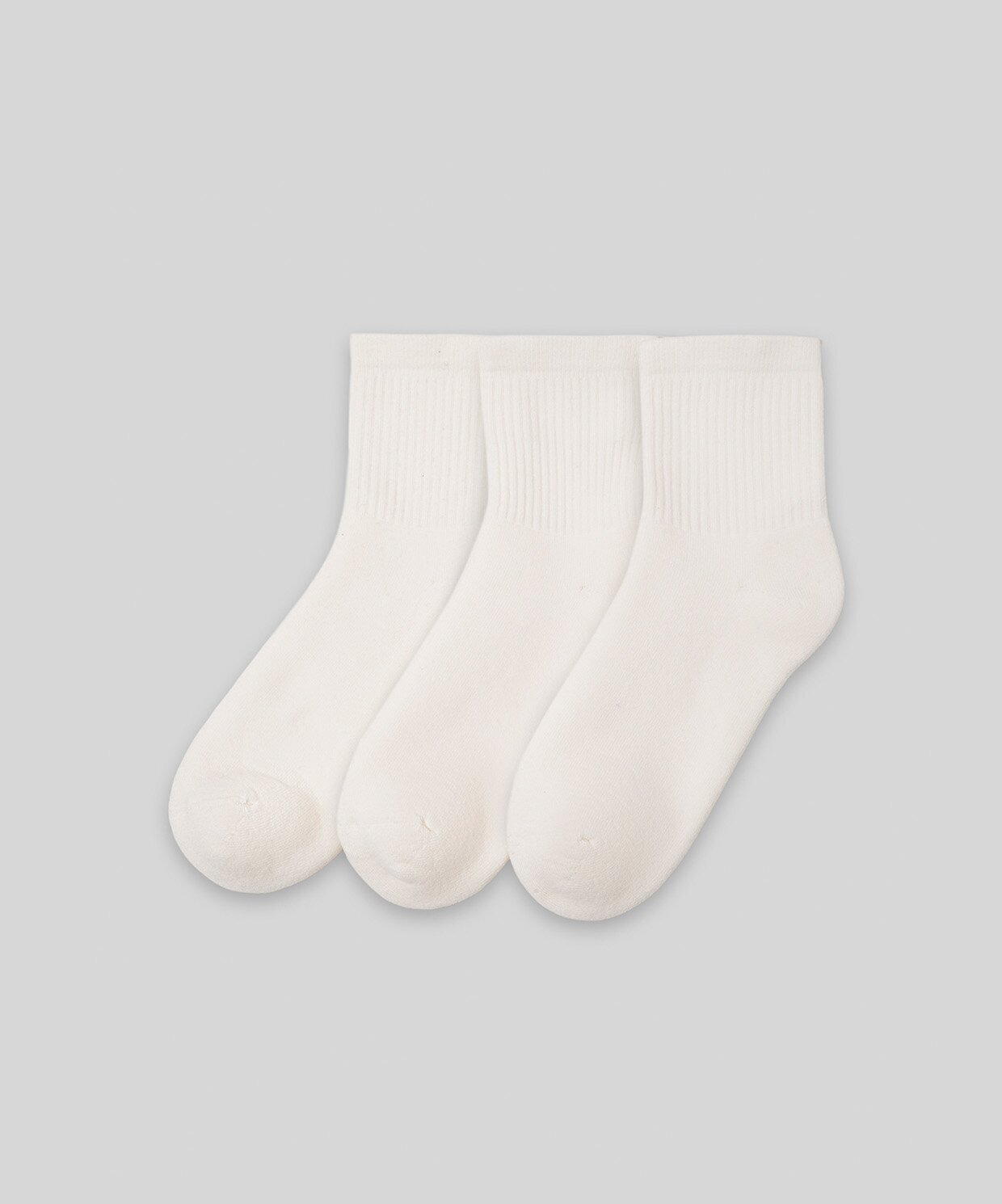 resm Monsieur Chaussette Unicolor Half Çorap 3lü Paket