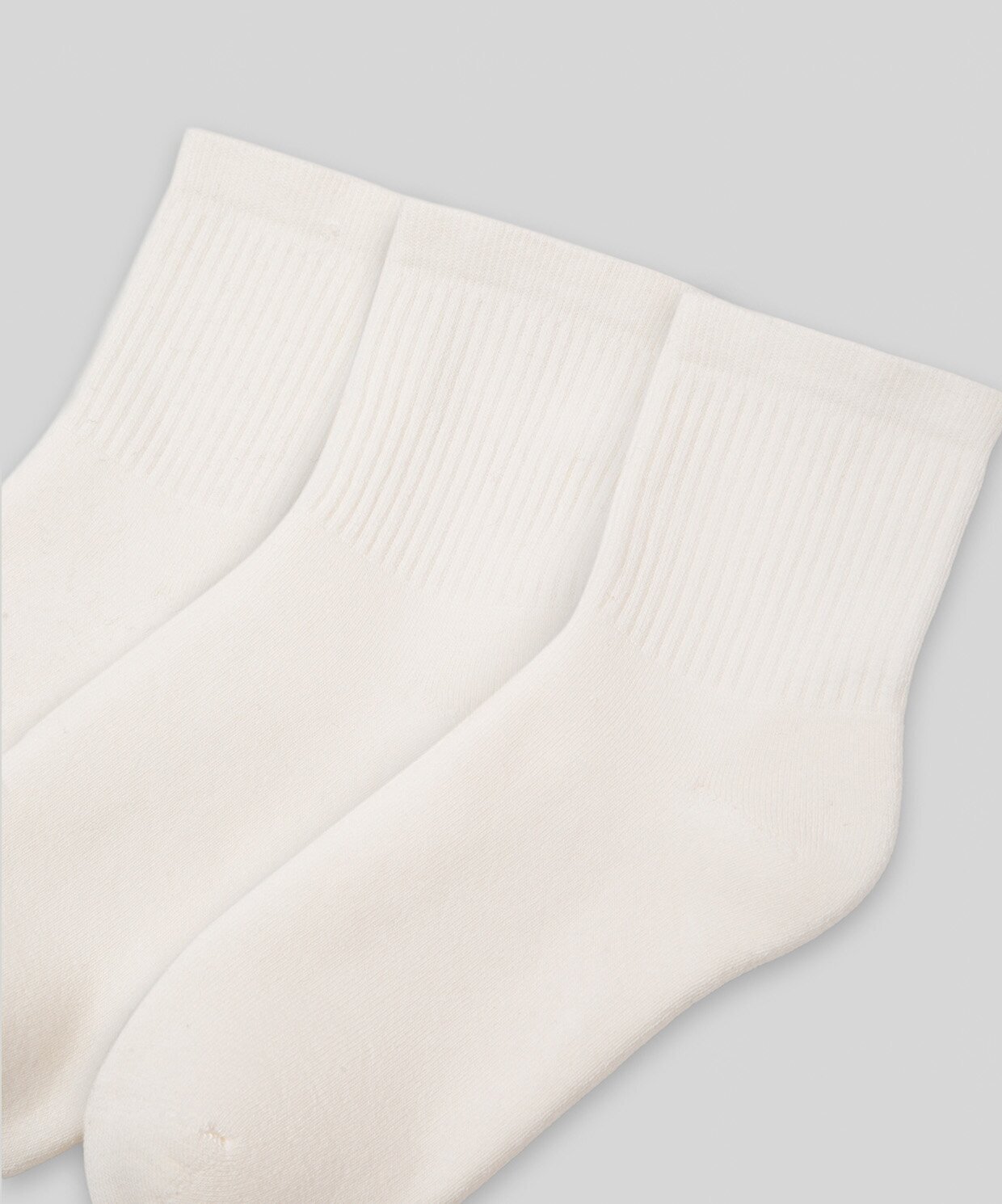resm Monsieur Chaussette Unicolor Half Çorap 3lü Paket