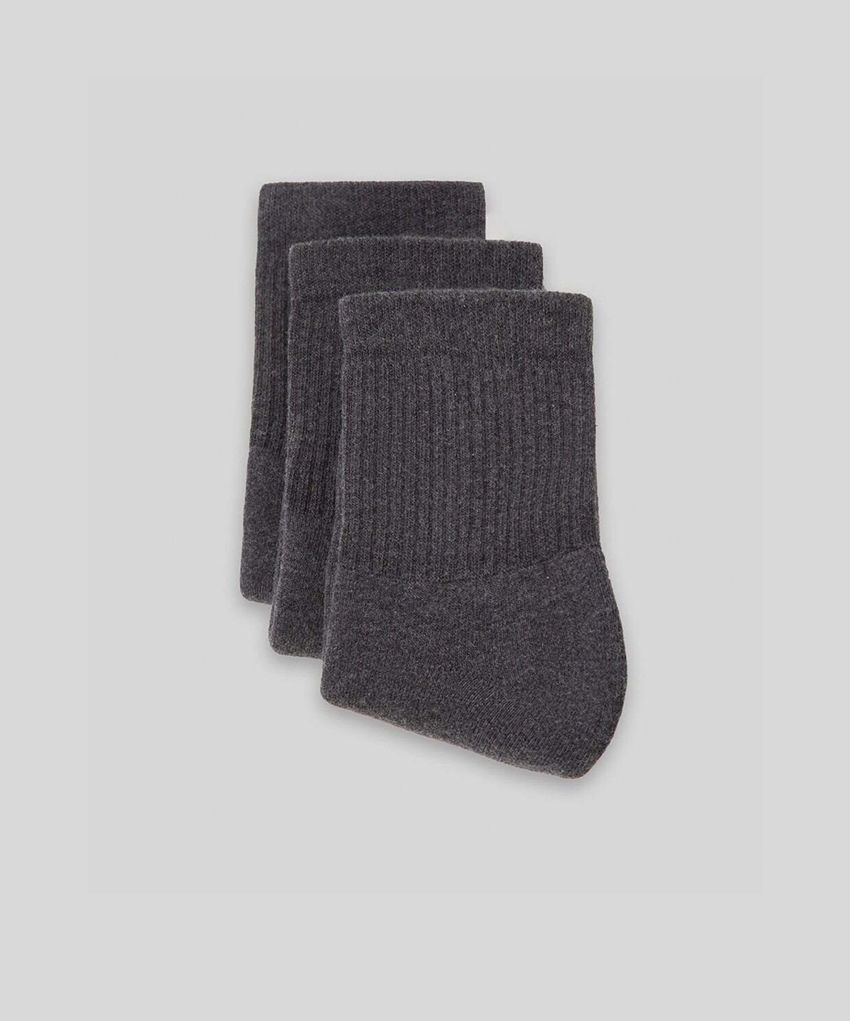 resm Monsieur Chaussette Unicolor Half Çorap 3lü Paket