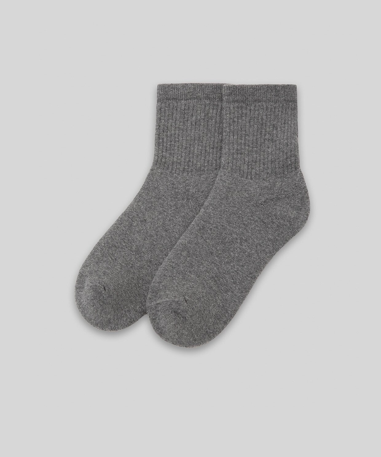 resm Monsieur Chaussette Unicolor Half Havlu Çorap 2li Paket