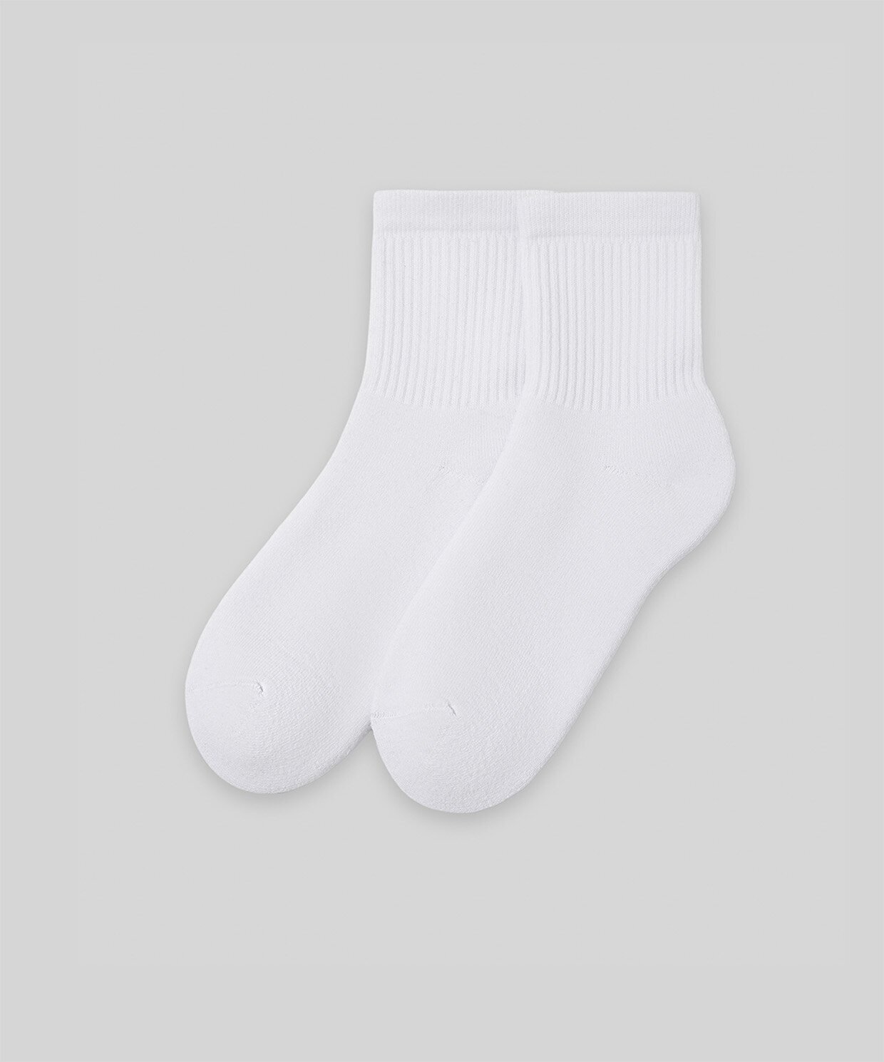 resm Monsieur Chaussette Unicolor Half Havlu Çorap 2li Paket