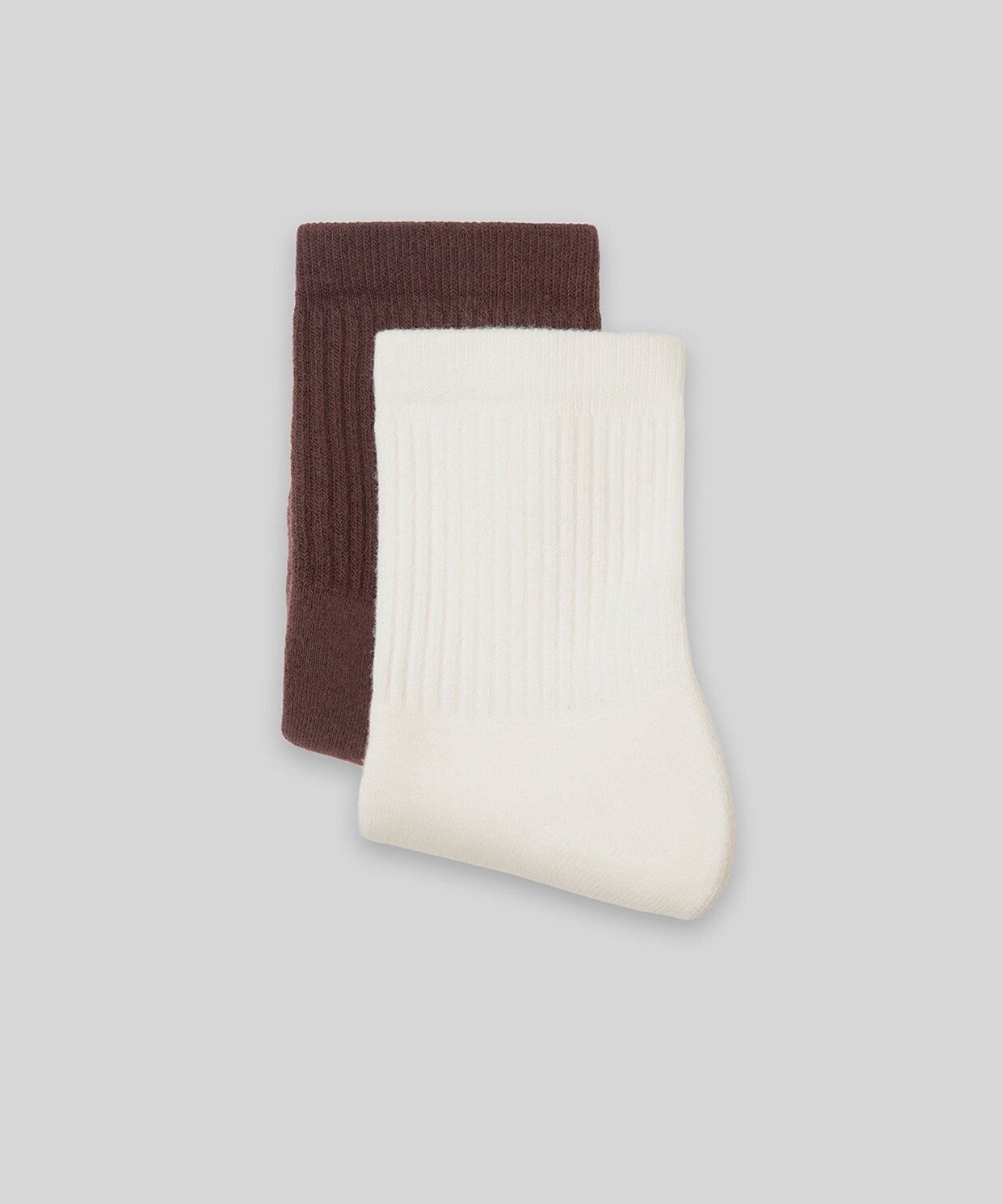resm Monsieur Chaussette Unicolor Half Havlu Çorap 2li Paket