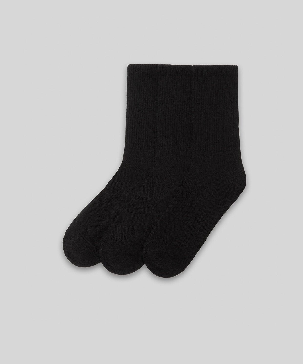 resm Monsieur Chaussette Unicolor Havlu Çorap 3lü Paket