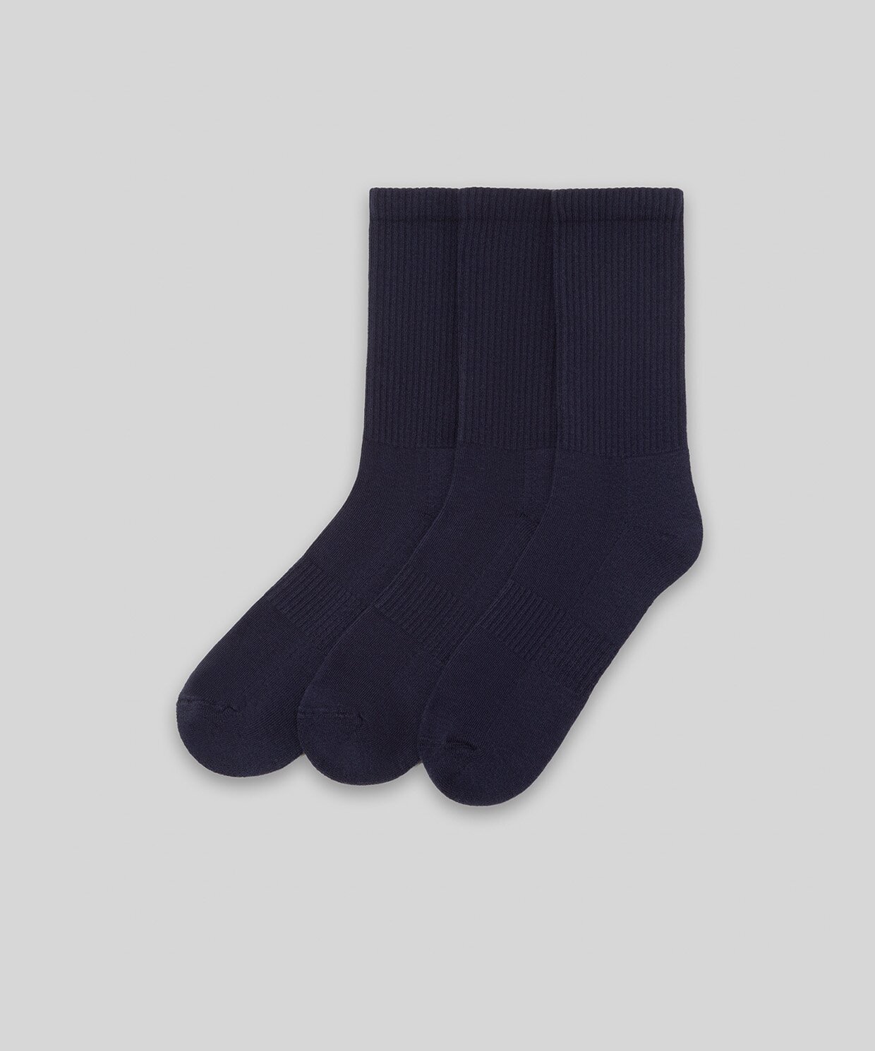 resm Monsieur Chaussette Unicolor Havlu Çorap 3lü Paket