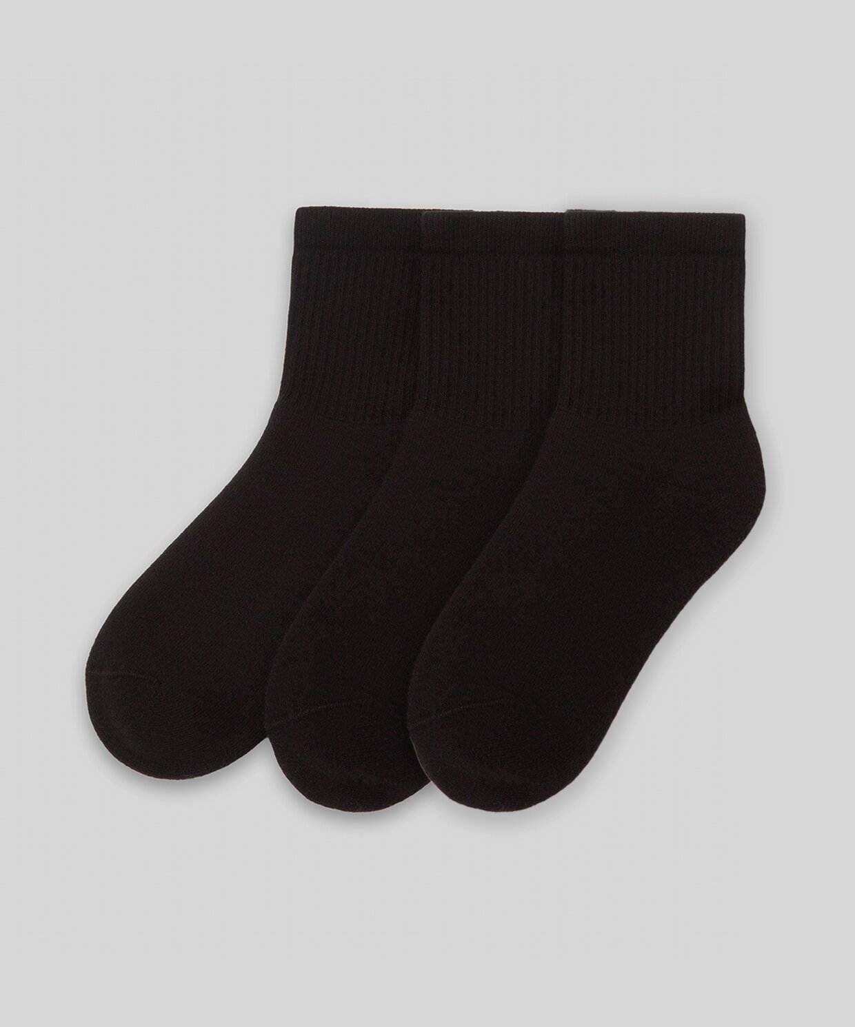 resm Monsieur Chaussette Unicolor Half Çorap 3lü Paket