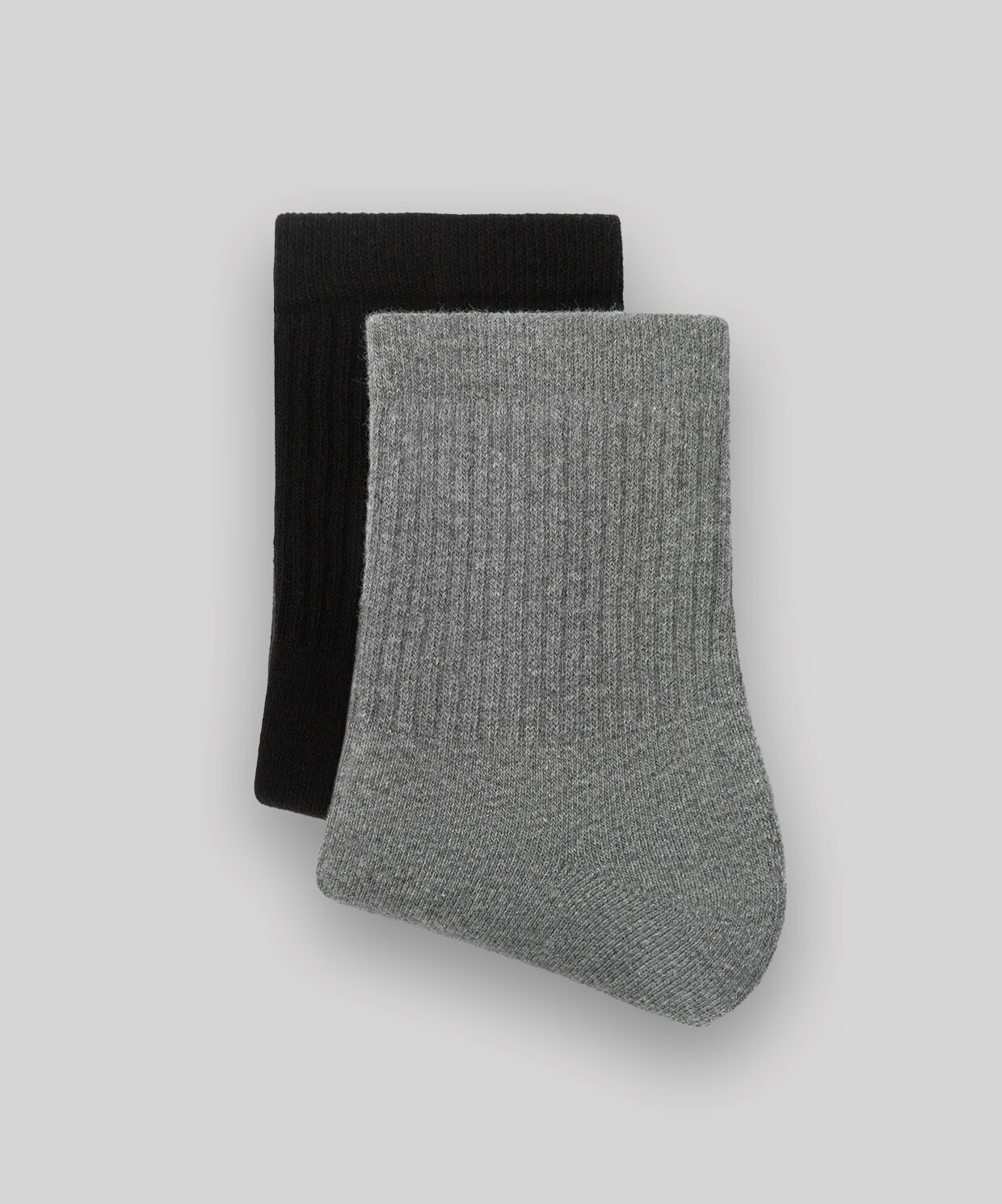 resm Monsieur Chaussette Unicolor Half Havlu Çorap 2li Paket