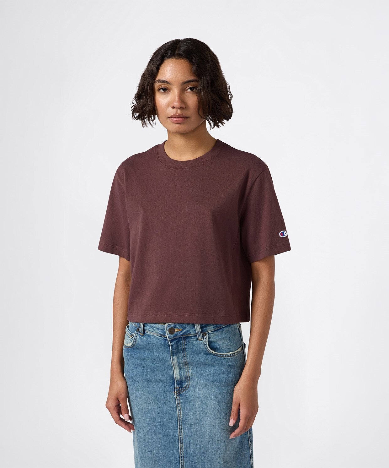 Champion Reverse Weave Core Crop SS Tee