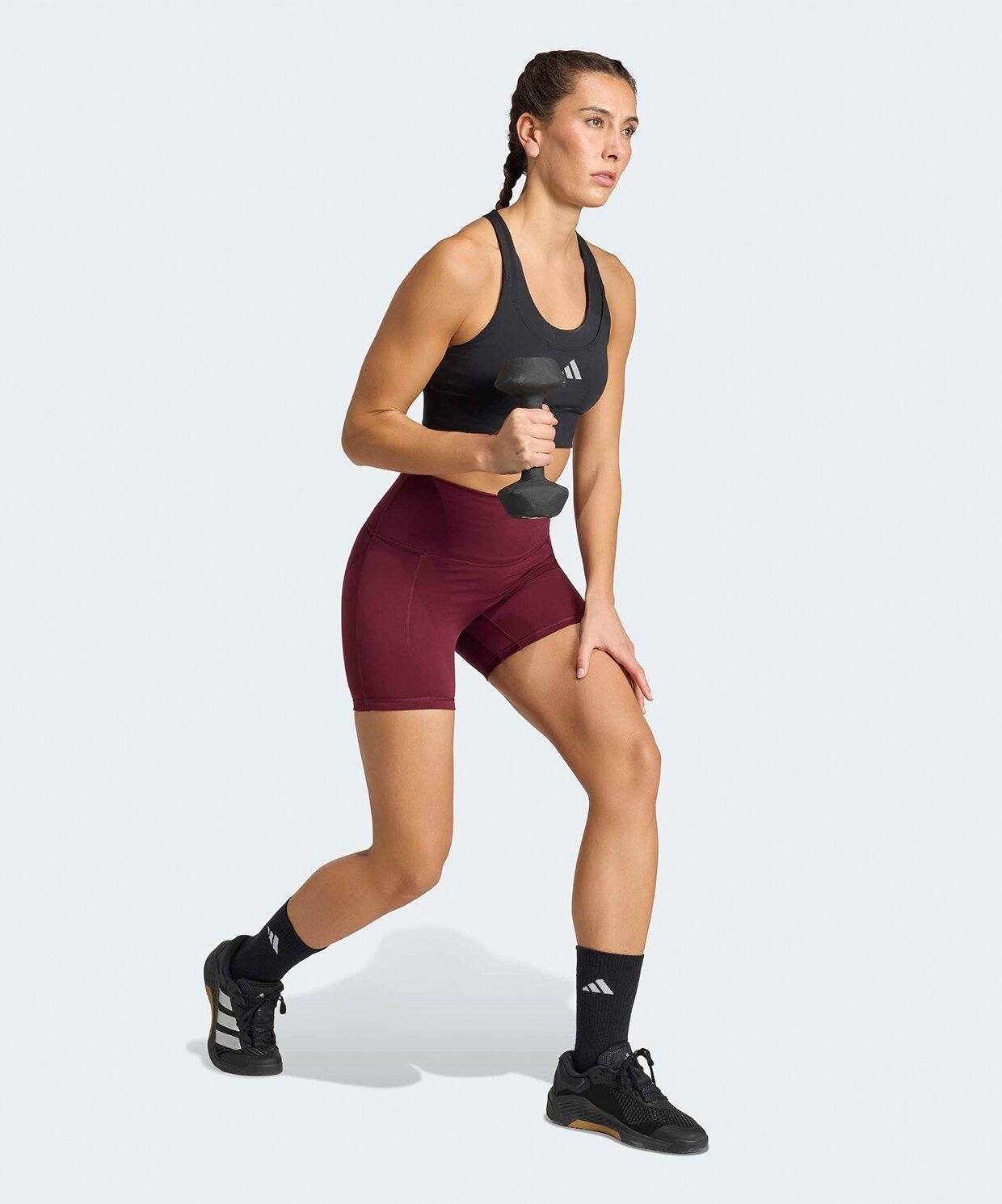 resm adidas 3 Stripes Studio All Me Booty Short Leggings
