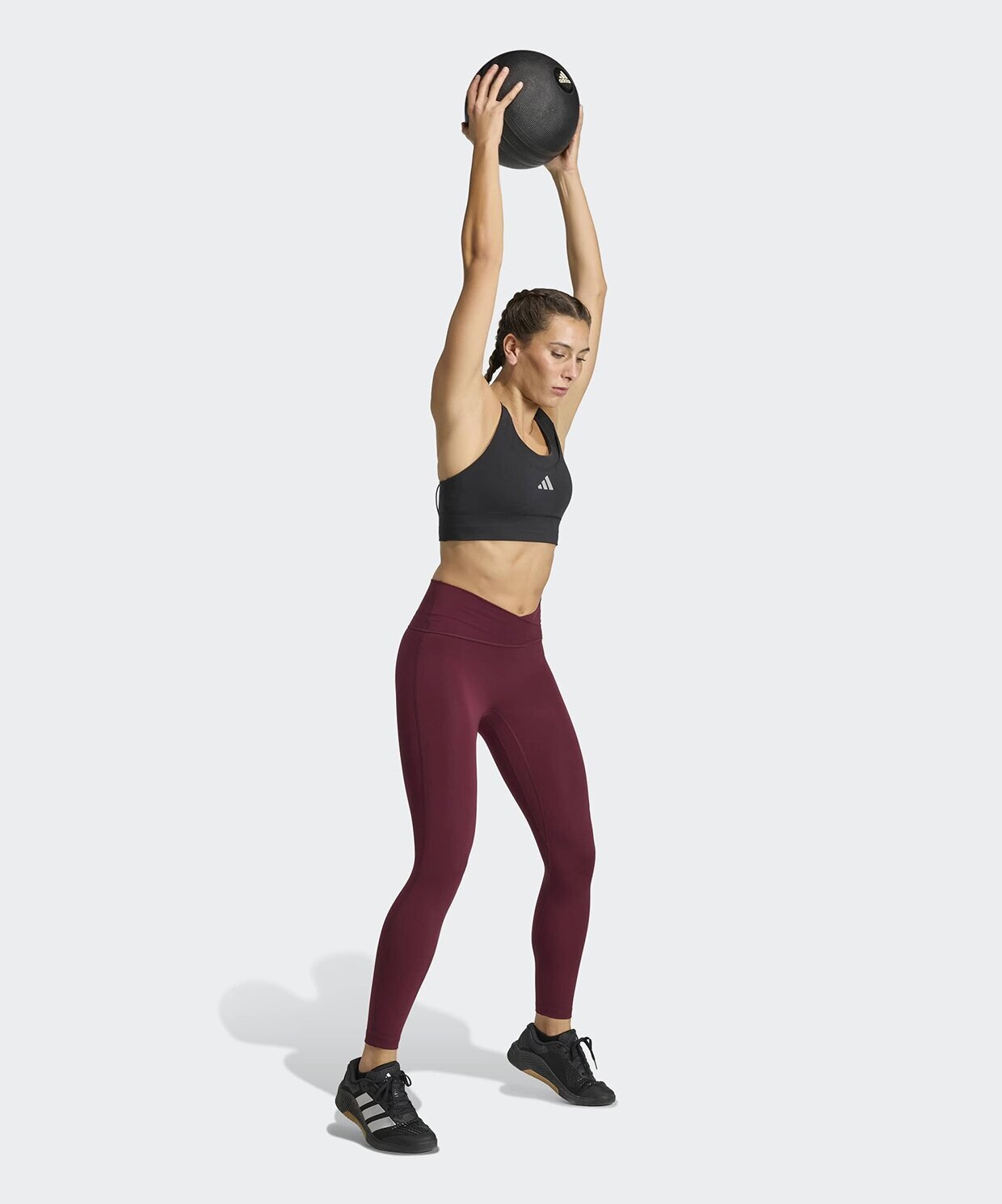 resm adidas 3 Stripes Studio All Me 7/8 X-Over Leggings