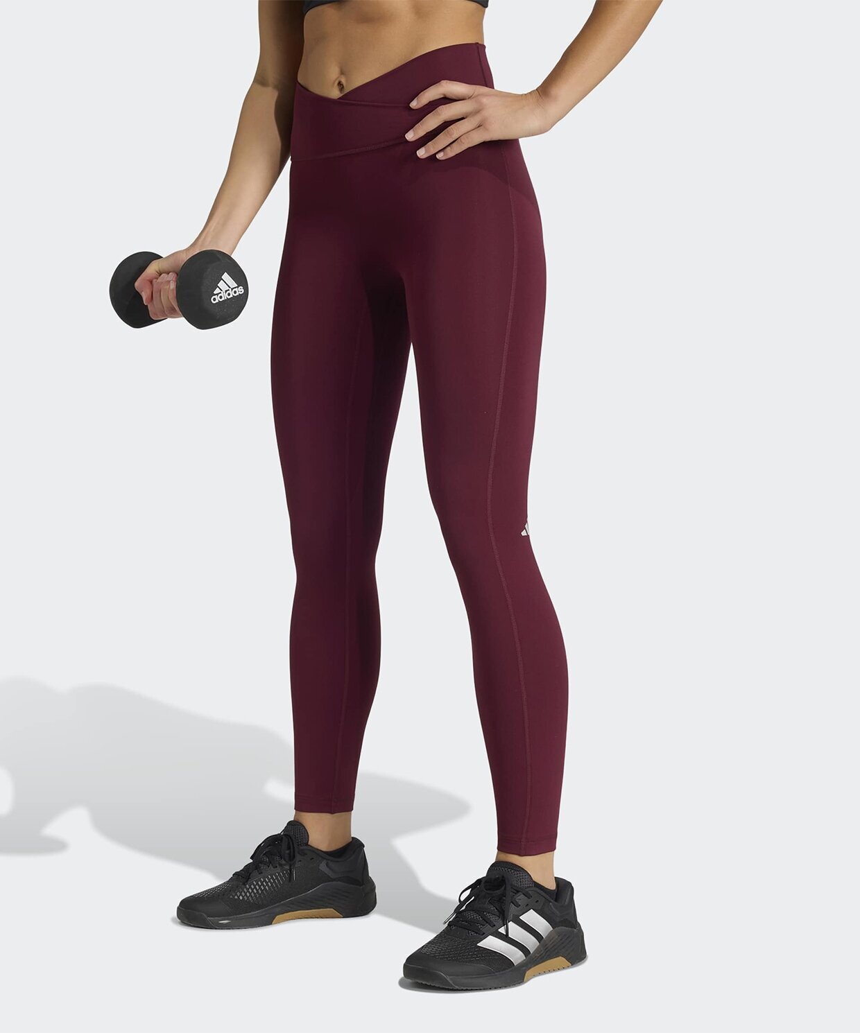 resm adidas 3 Stripes Studio All Me 7/8 X-Over Leggings