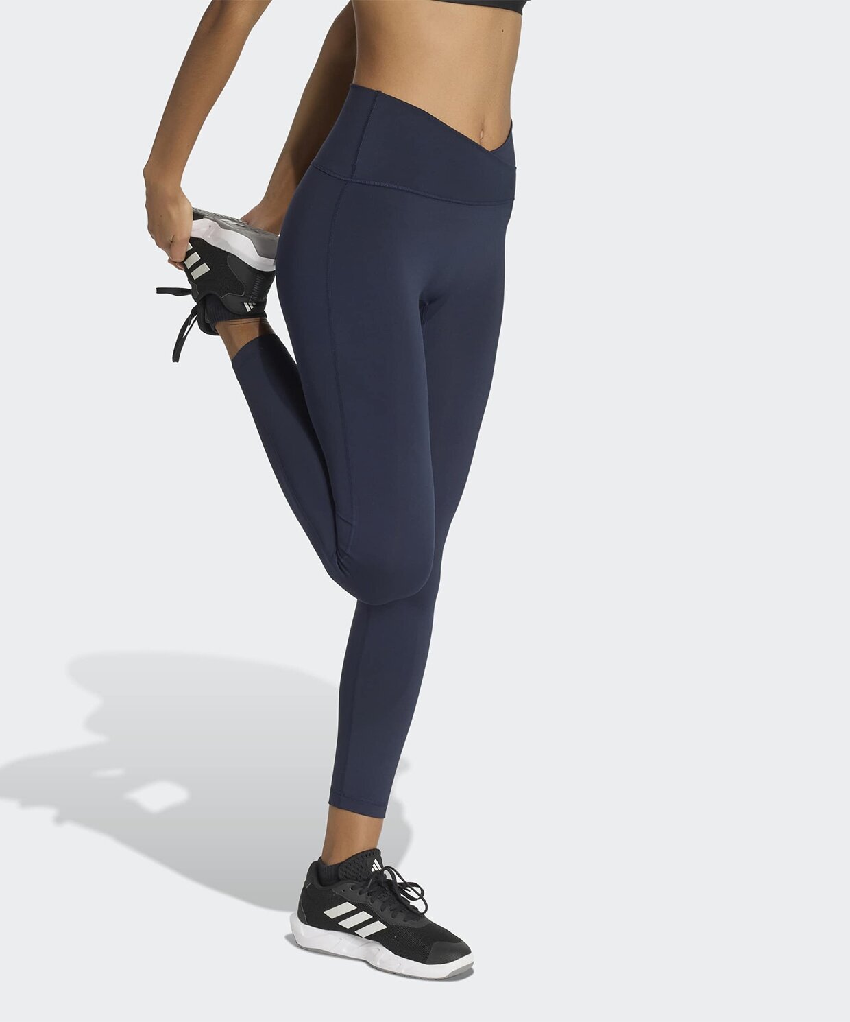 resm adidas 3 Stripes Studio All Me 7/8 X-Over Leggings