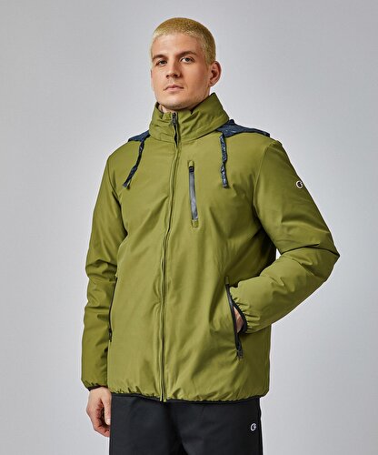 Champion store windbreaker green